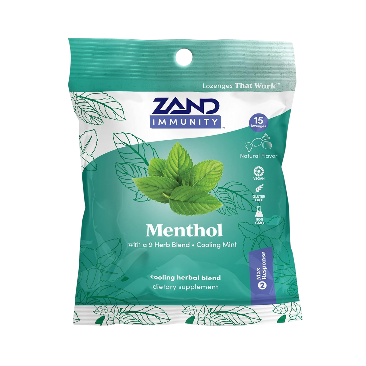 Zand, Herbal Lozenge-Menthol, 15 Lozenges