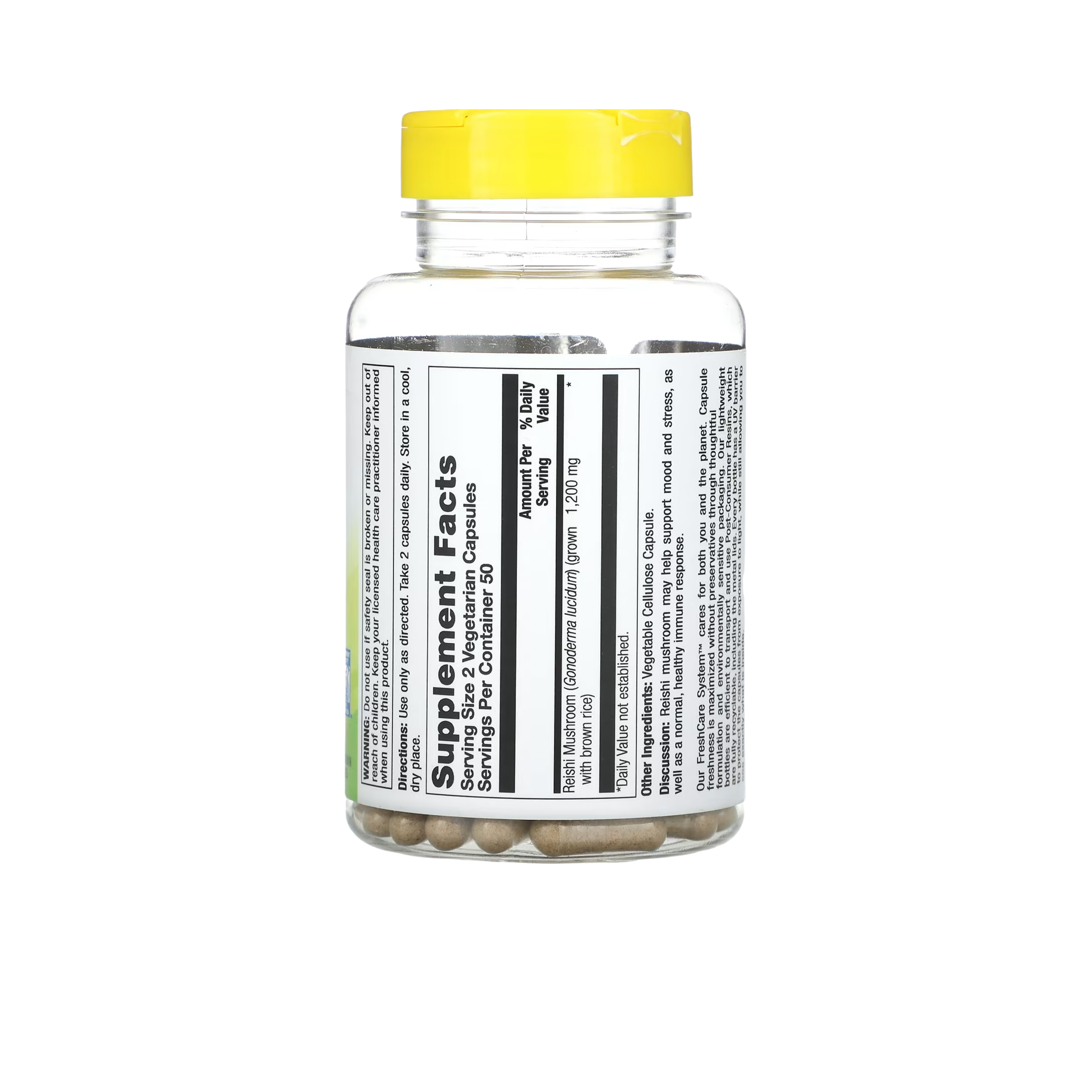 Natures Life Reishi Mushroom 100 Veg Capsules