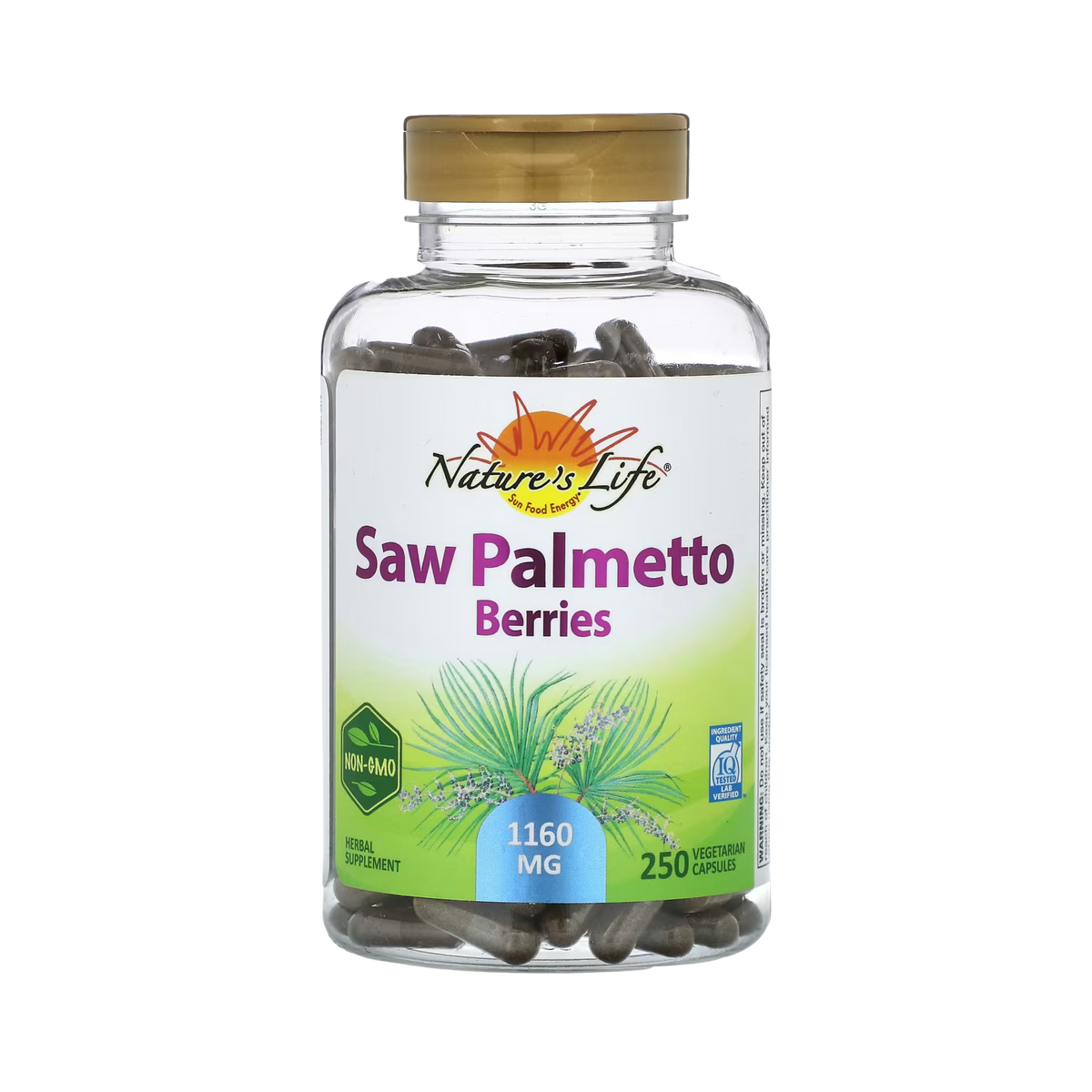 Natures Life Saw Palmetto Berries Supersize 250 Veg Capsules