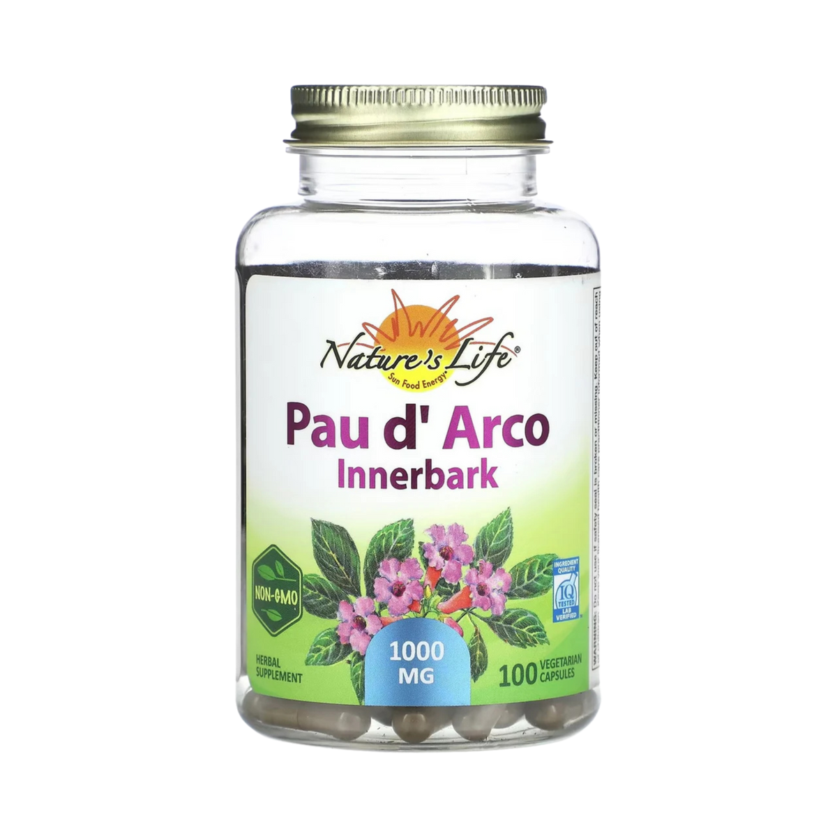 Nature's Life, Pau d' Arco Innerbark, 1000 Mg, 100 Vegetarian Capsules