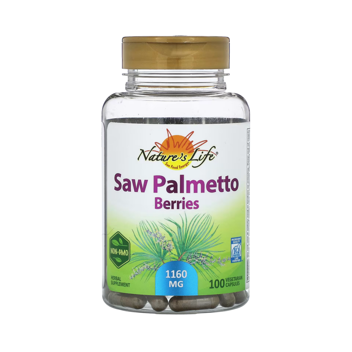 Natures Life Saw Palmetto Berries 100 Veg Capsules