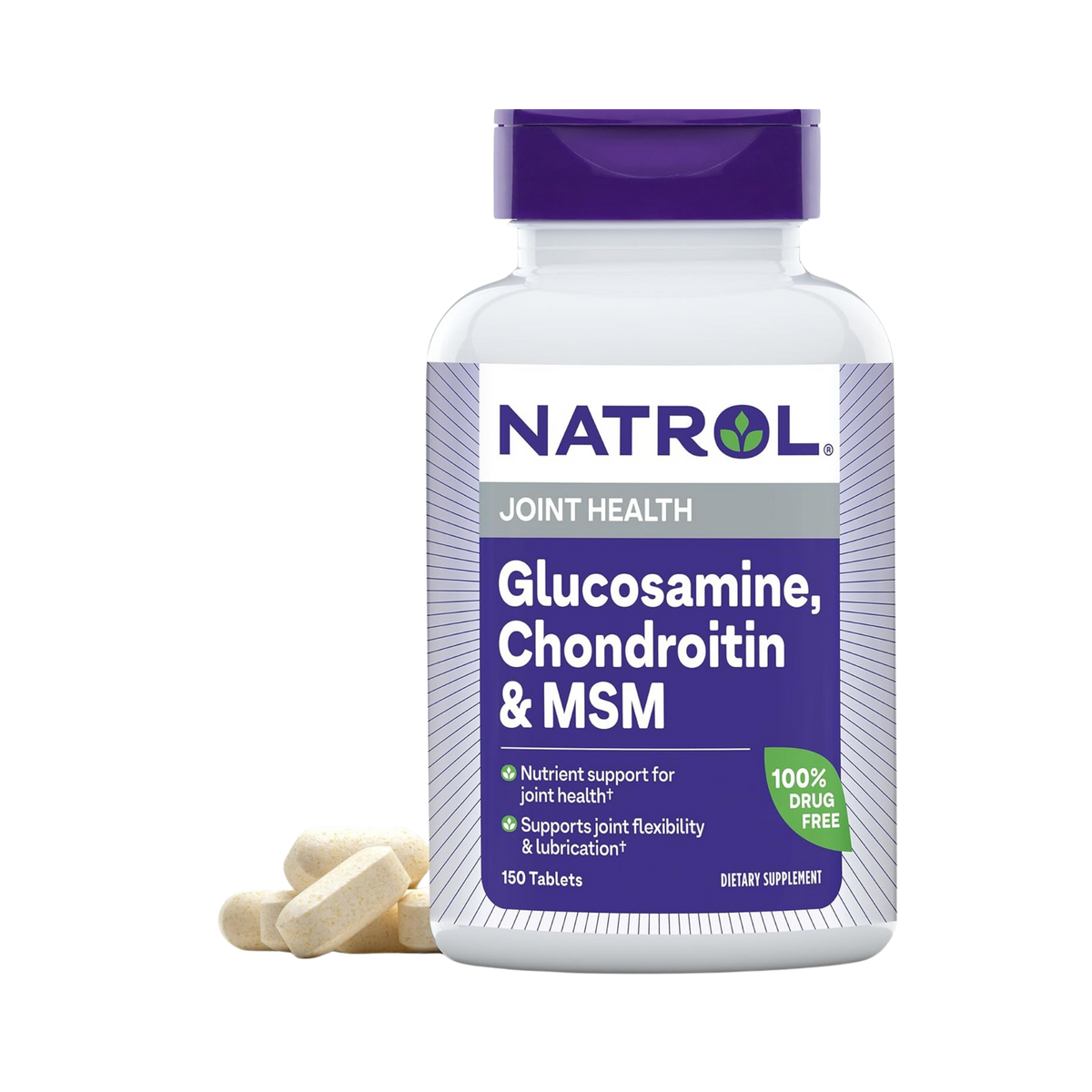 Natrol, Glucosamine, Chondoritin & MSM - 150 Tablets