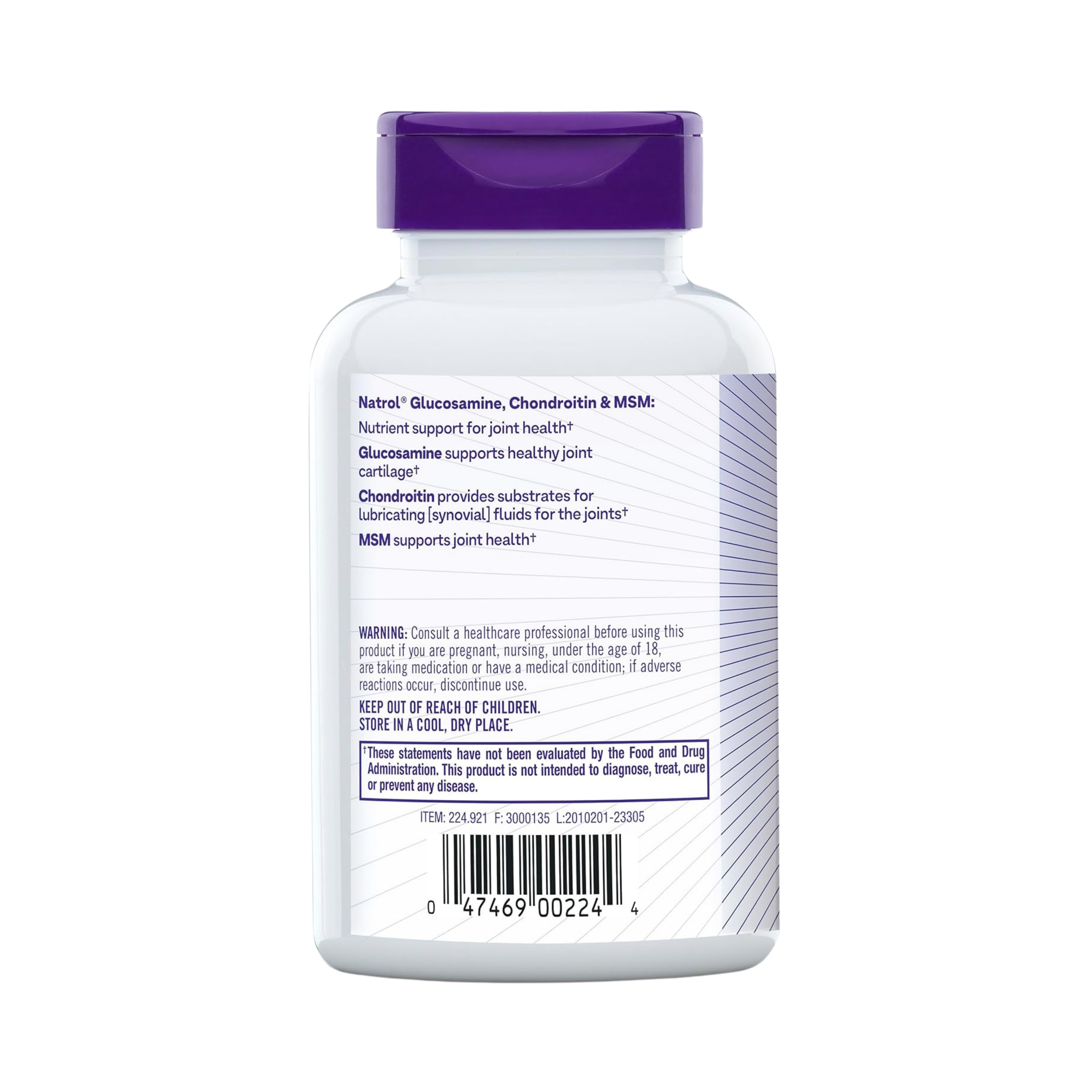 Natrol, Glucosamine, Chondoritin & MSM - 150 Tablets