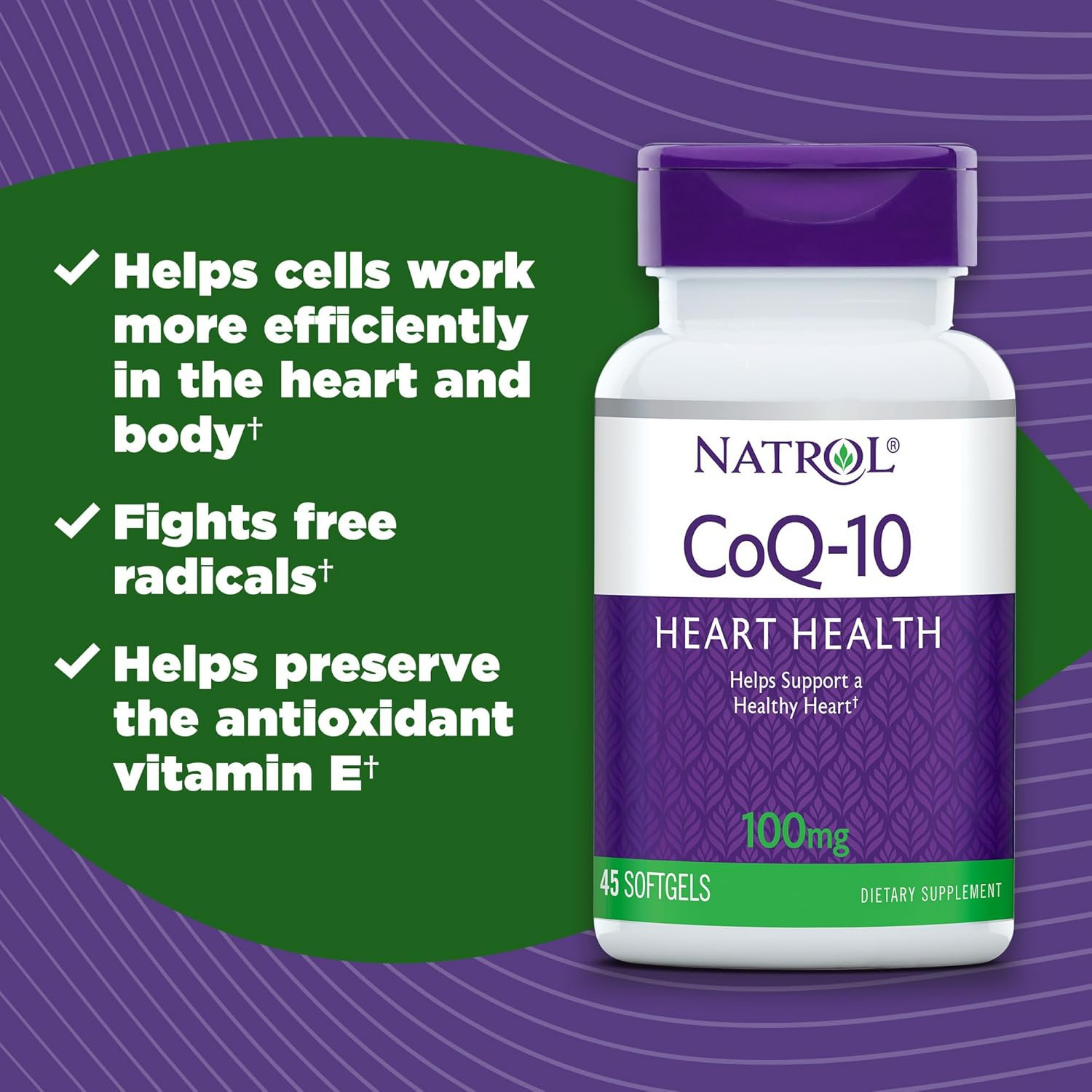 Natrol CoQ-10 100mg, 45 Softgel