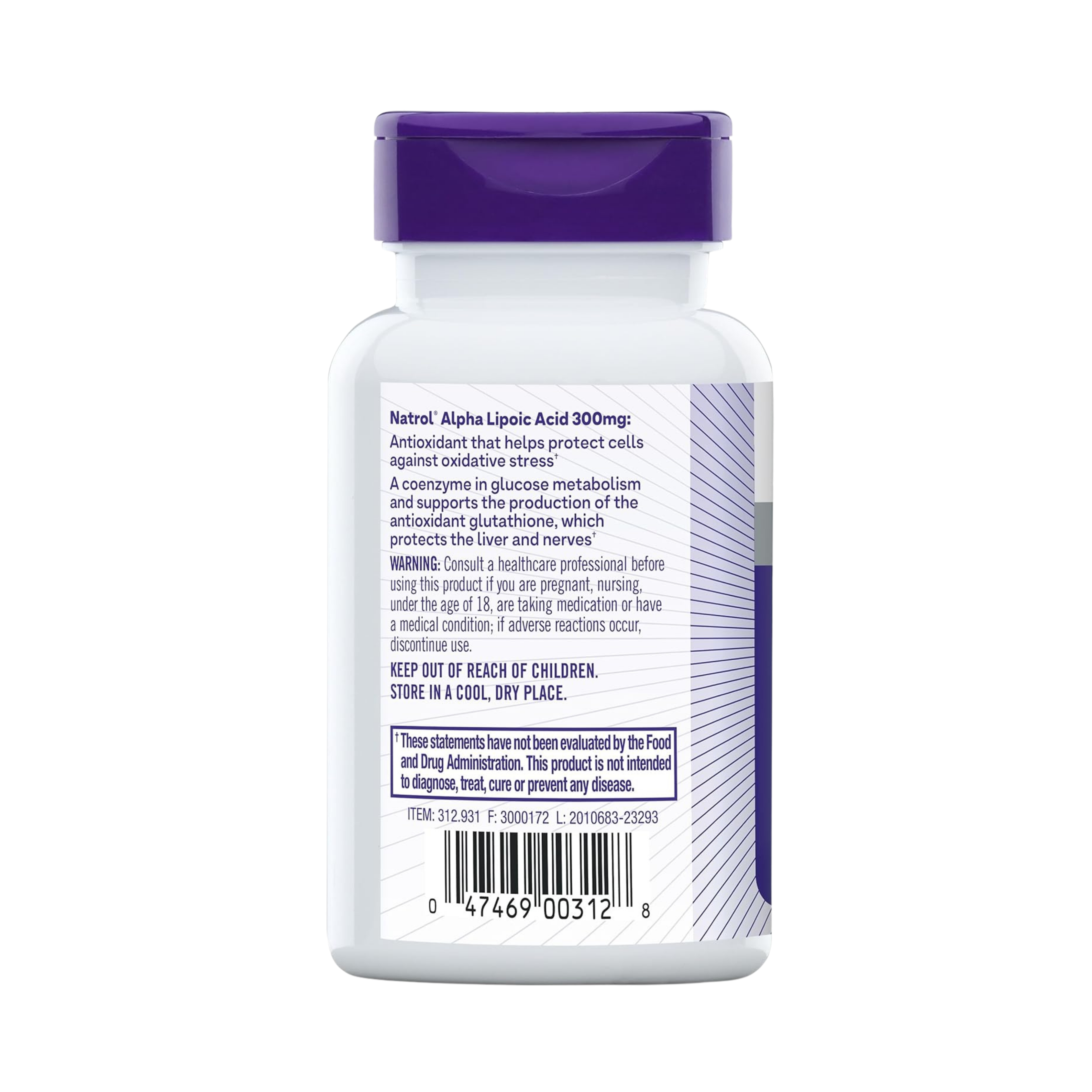 Natrol, Alpha Lipoic Acid, 300 mg, 50 Capsules