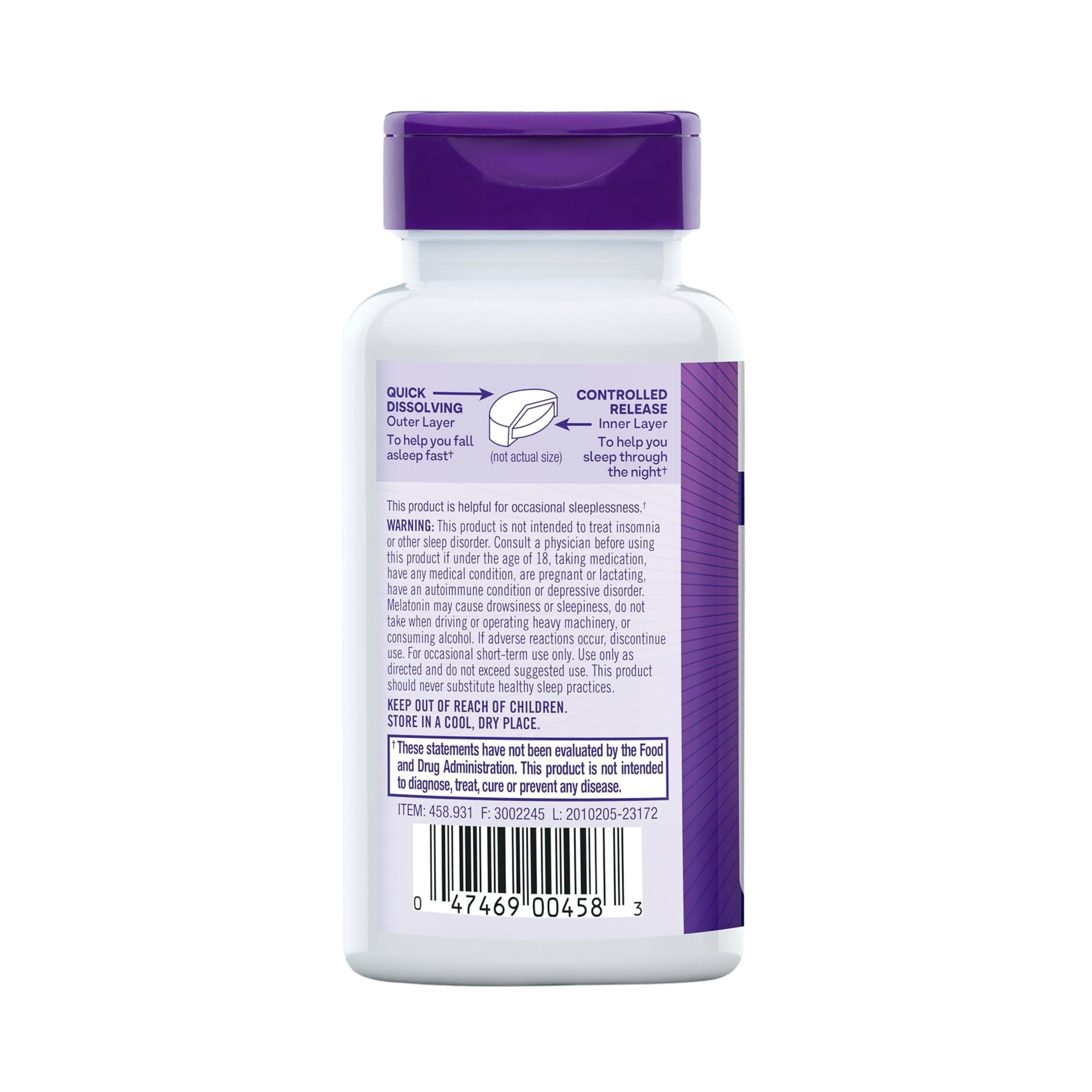 Natrol,  Melatonin,  Time Release, 3 mg, 100 Tablets