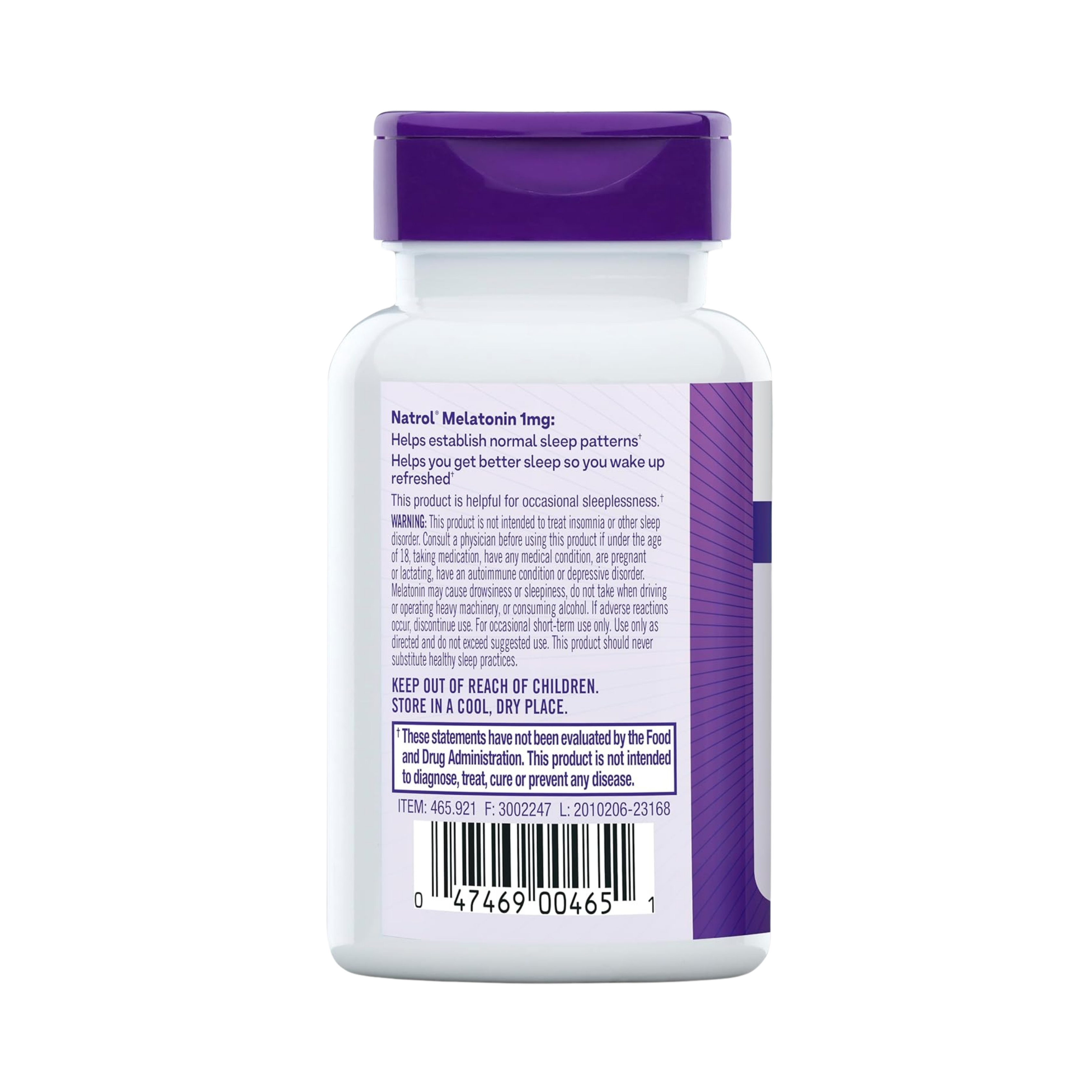 Natrol, Melatonin, 1 mg, 90 Tablets