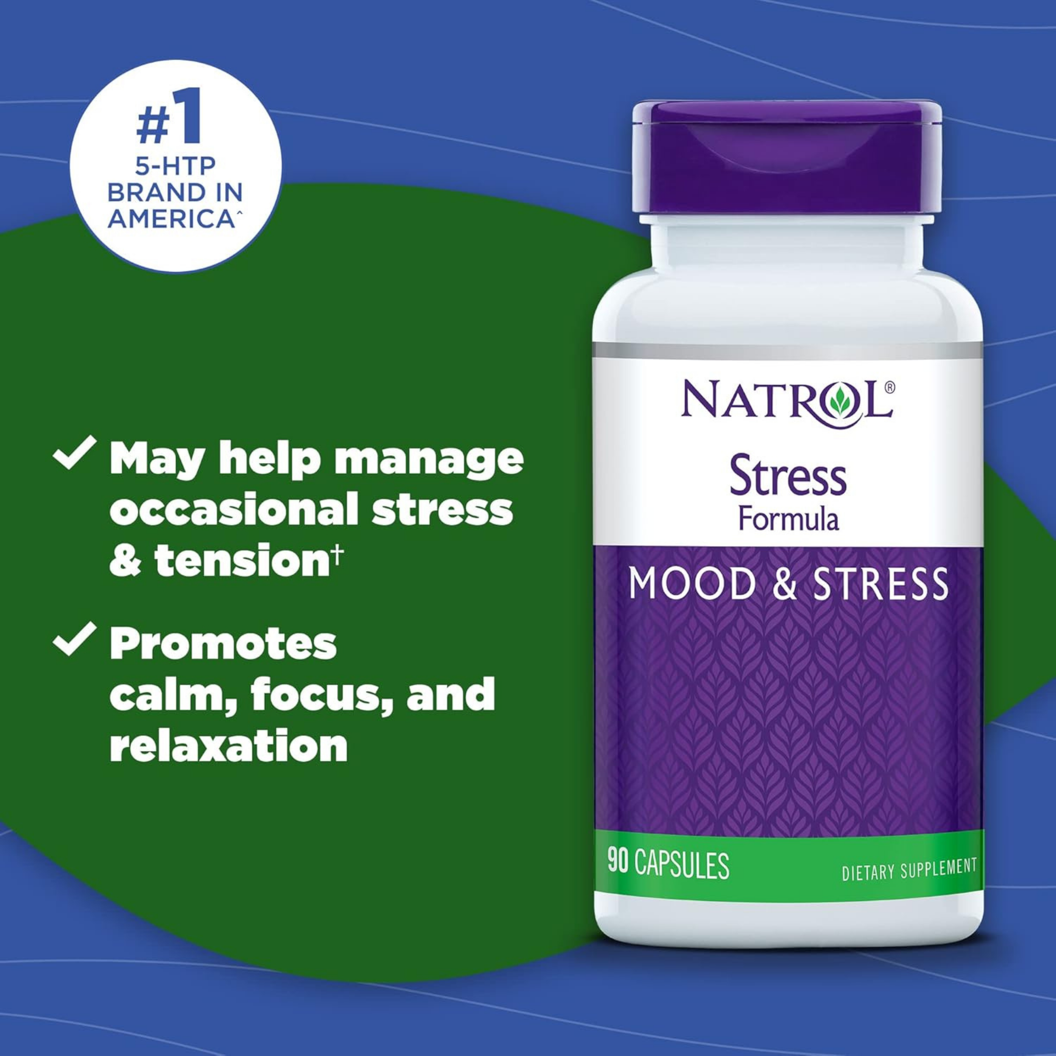 Natrol, Stress Formula, 90 Capsules