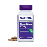 Natrol, Brain Health, Ginkgo Biloba, 120mg,  60 Capsules