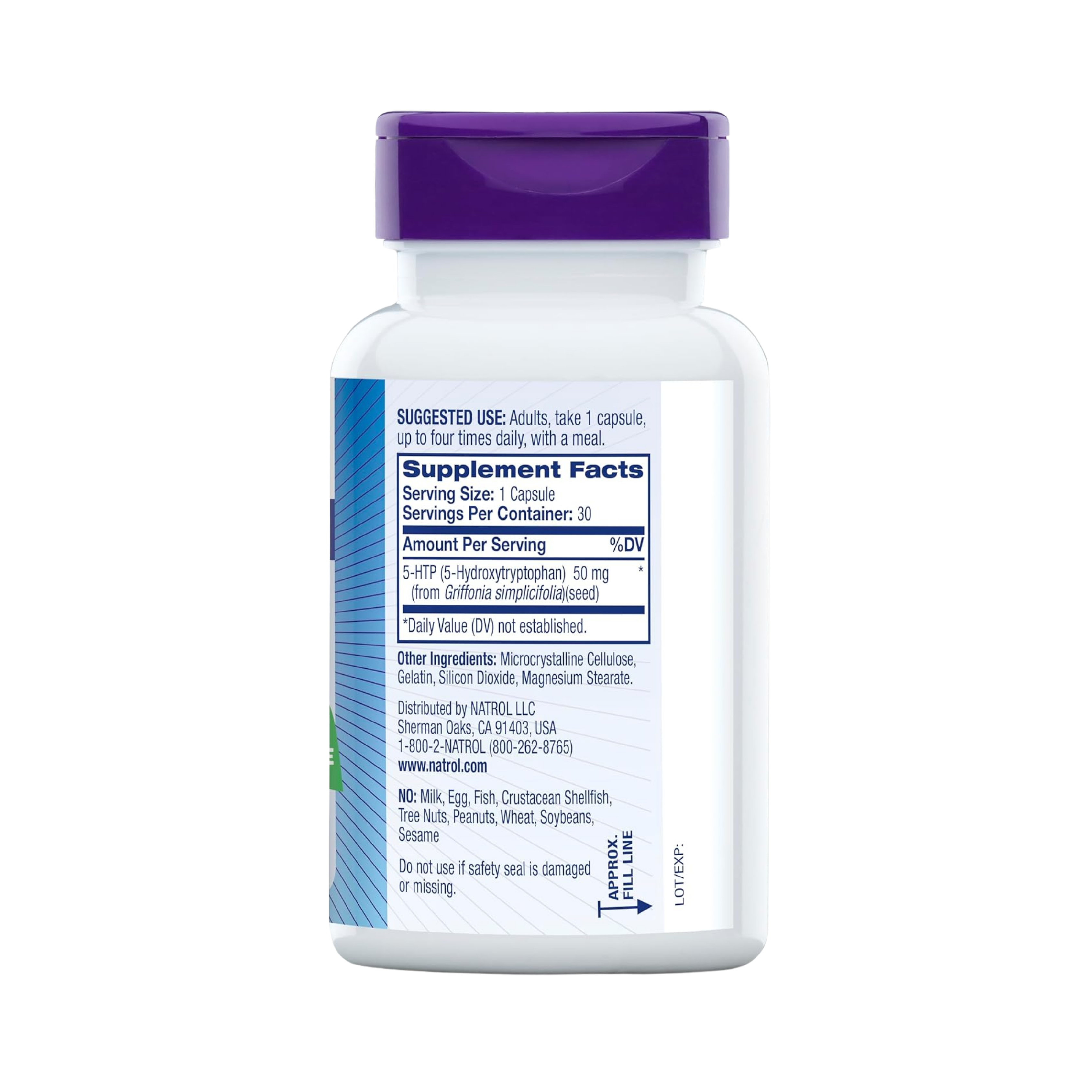 Natrol, Mood & Stress 5-HTP, 50mg, 30 Capsules