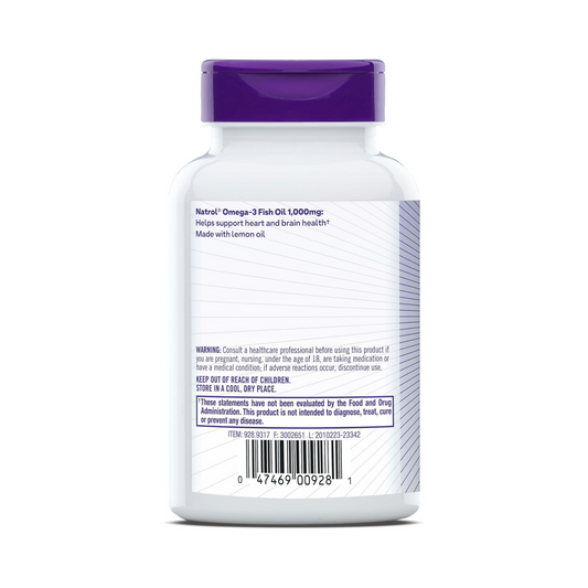 Natrol, Omega-3 Fish Oil, 1000 mg, 90 Softgels