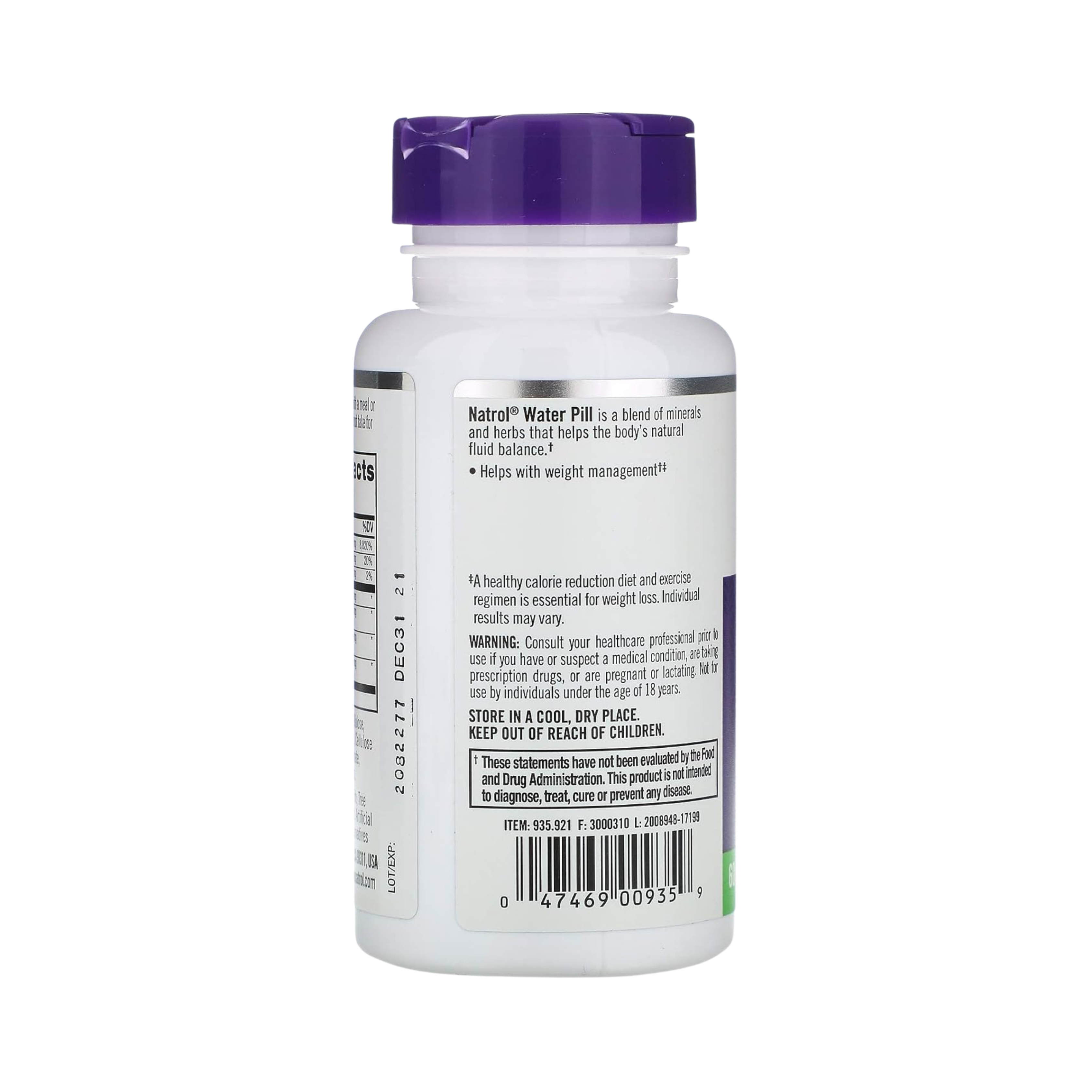 Natrol, Water Pill, 60 Tablets