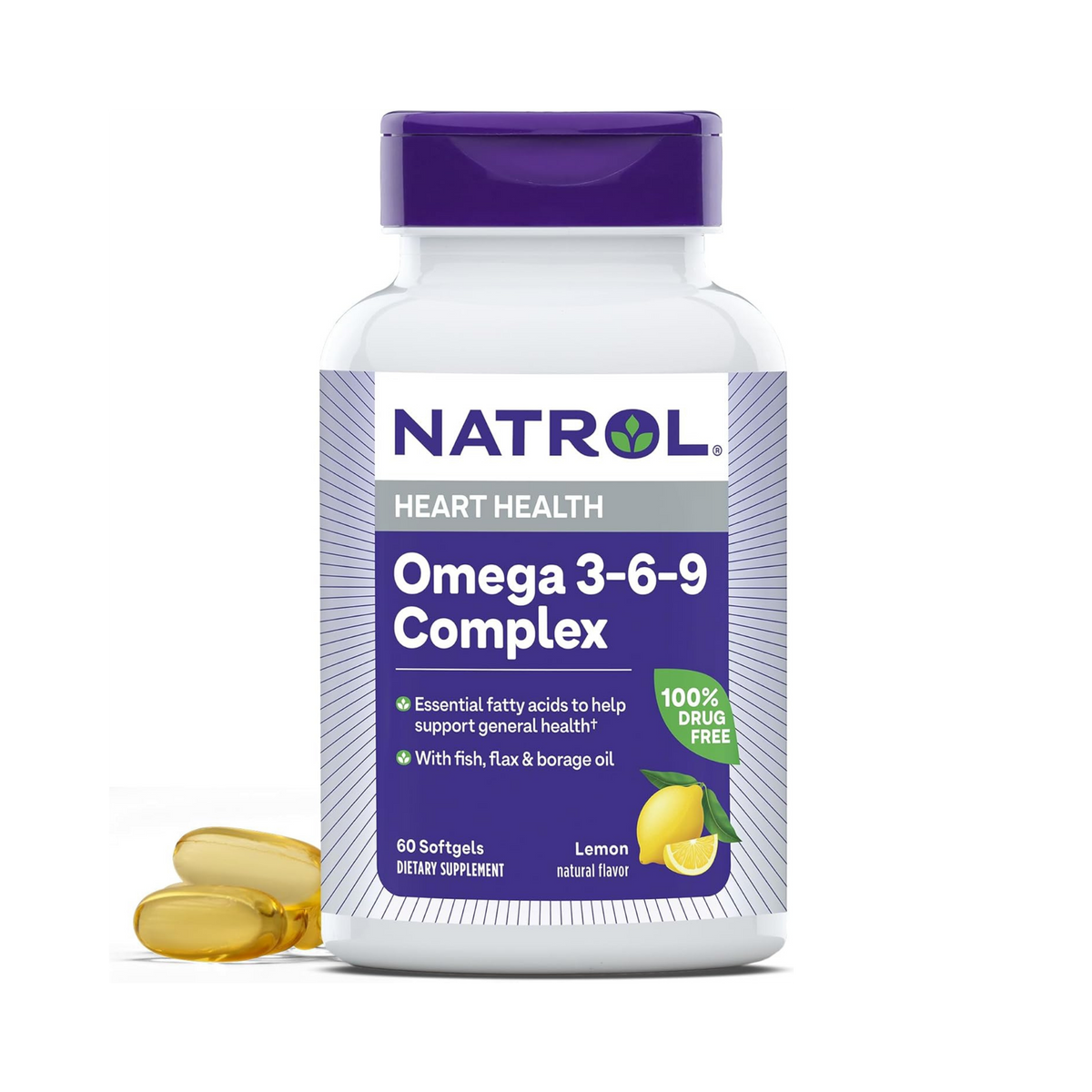 Natrol, Omega 3-6-9 Complex, 60 Softgels