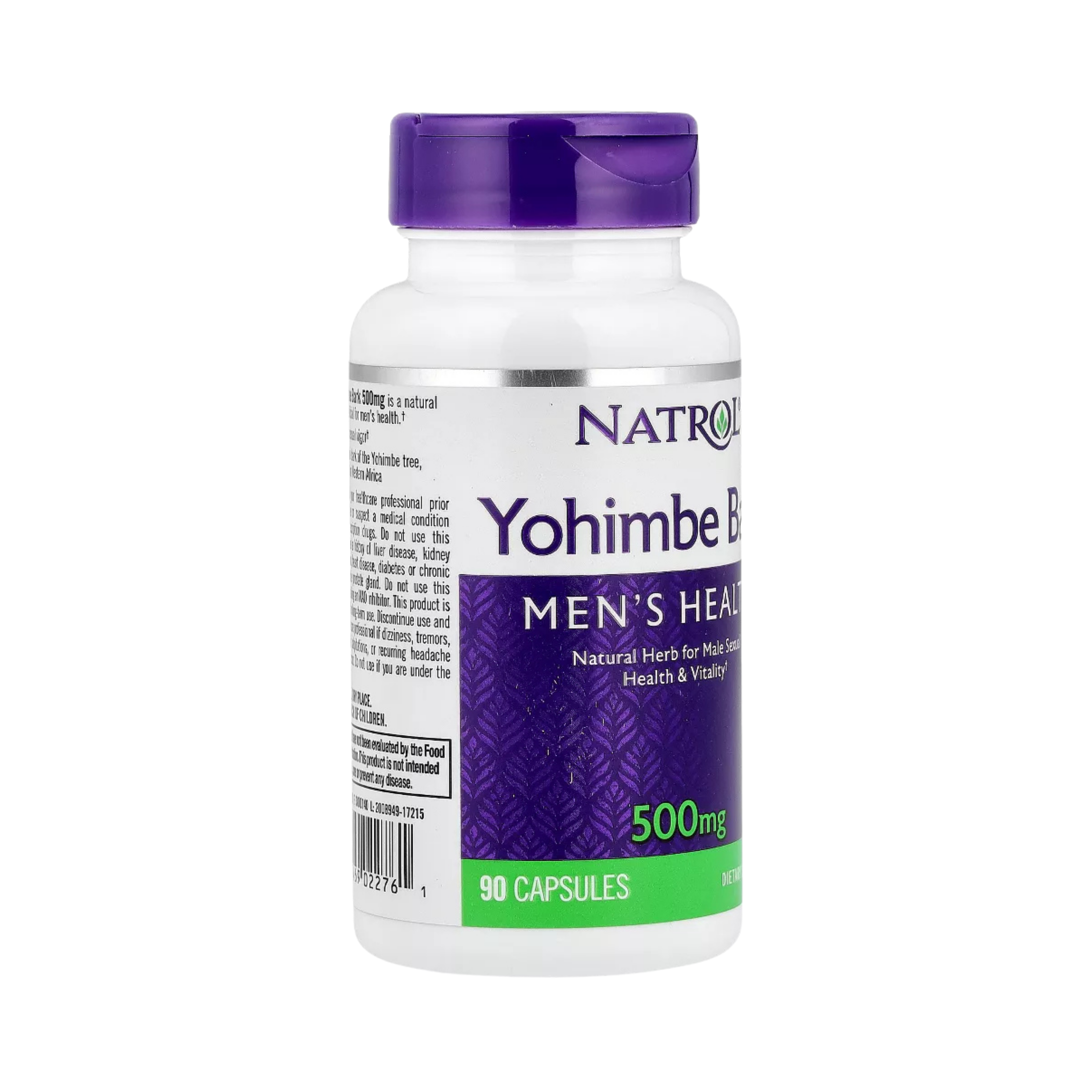 Natrol, Yohimbe Bark, 500 mg, 90 Capsules