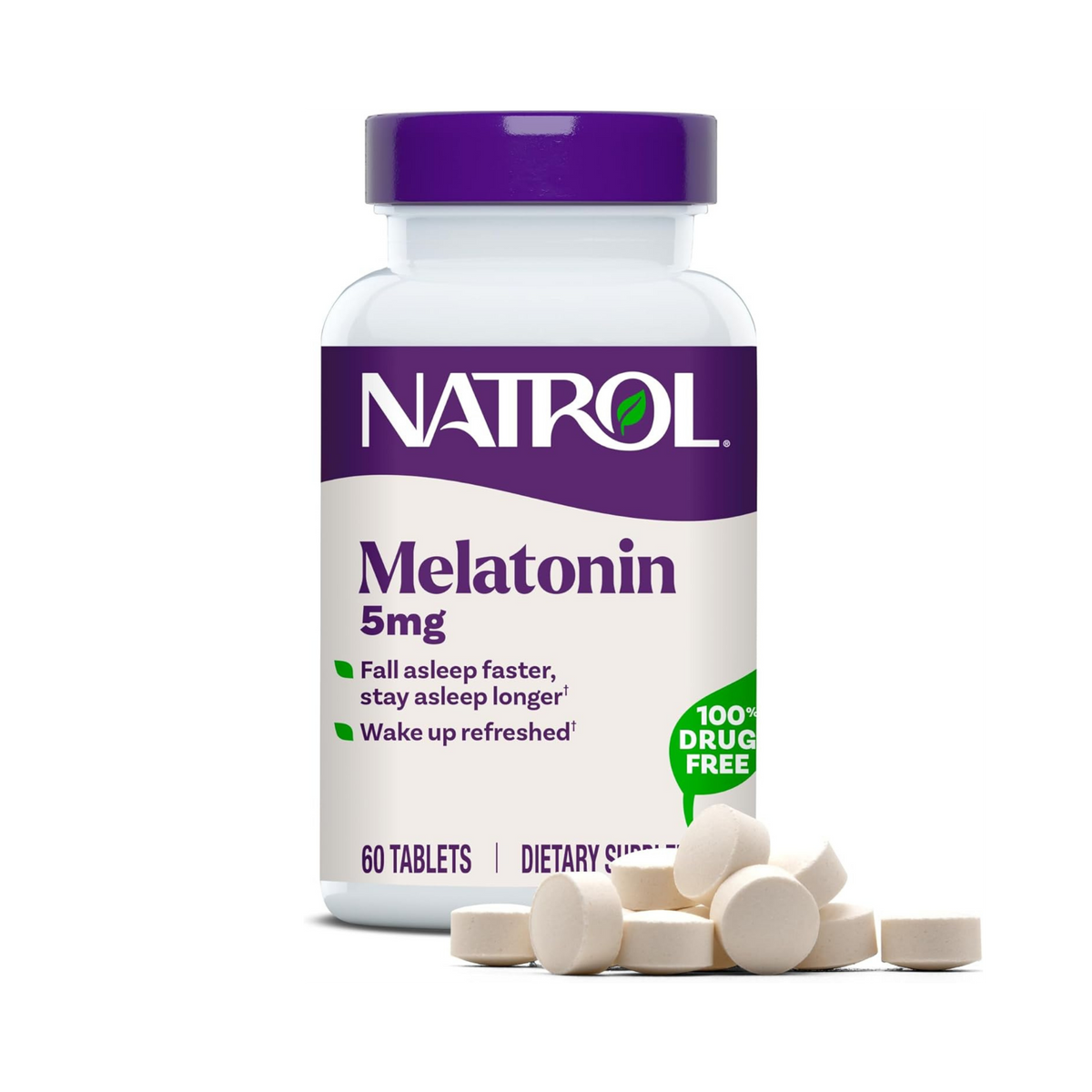 Natrol, Melatonin, 5 mg, 60 Tablets