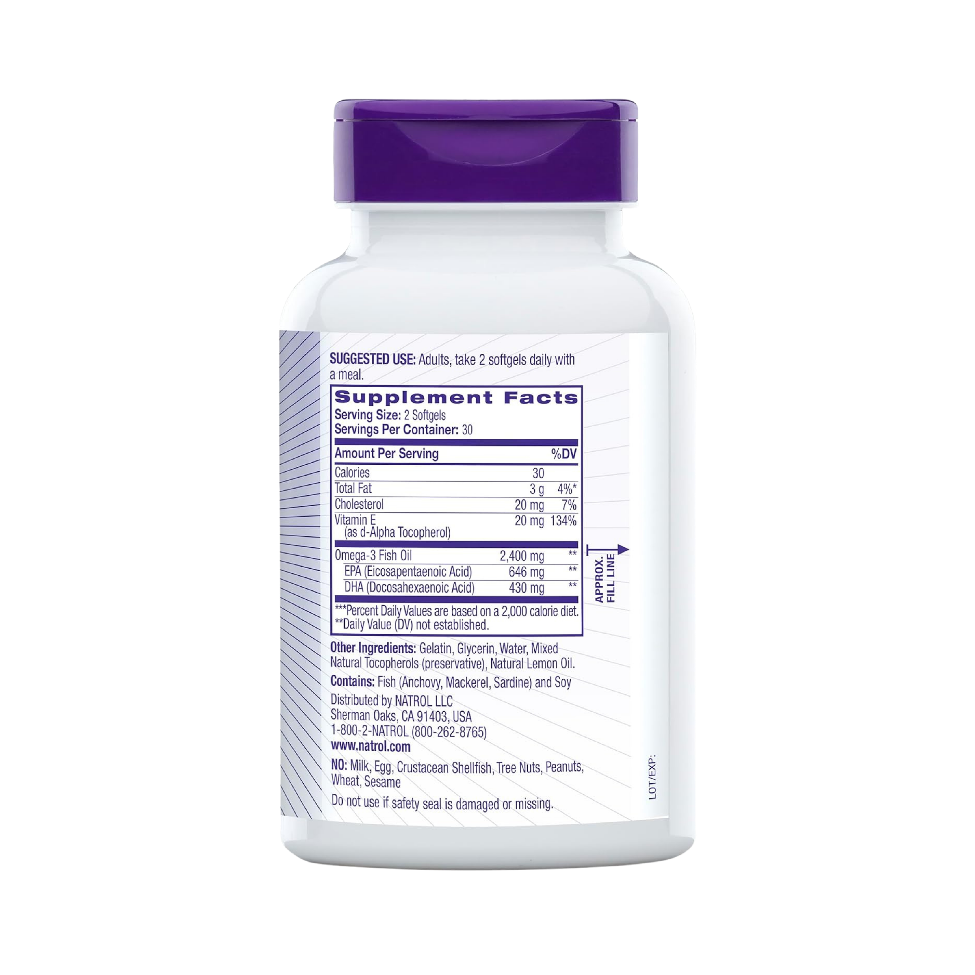 Natrol, Omega-3 Extreme, Lemon 60 Softgels