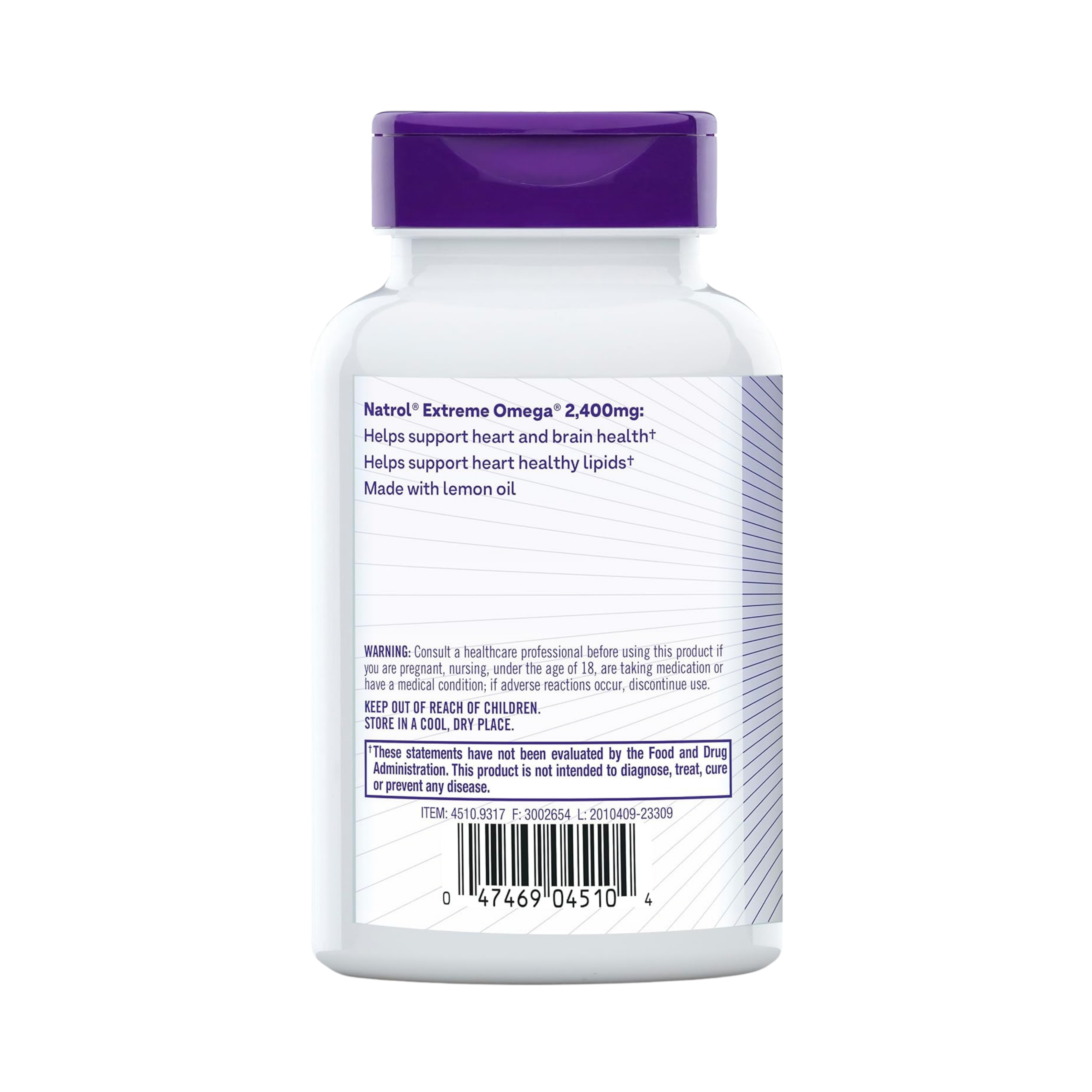 Natrol, Omega-3 Extreme, Lemon 60 Softgels