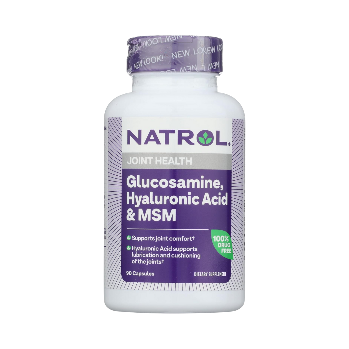 Natrol, Glucosamine, Hyaluronic Acid & MSM, 90 Capsules