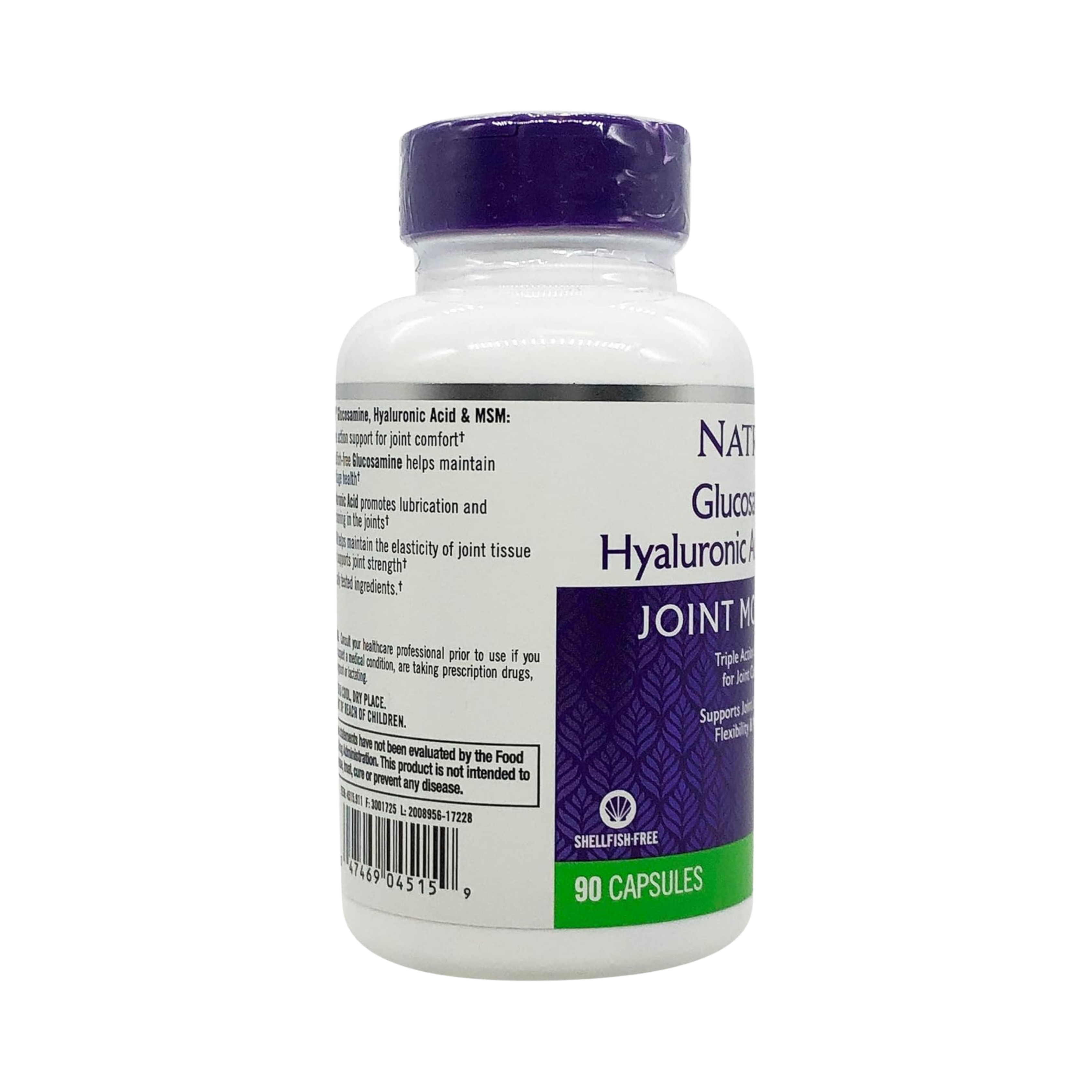 Natrol, Glucosamine, Hyaluronic Acid & MSM, 90 Capsules