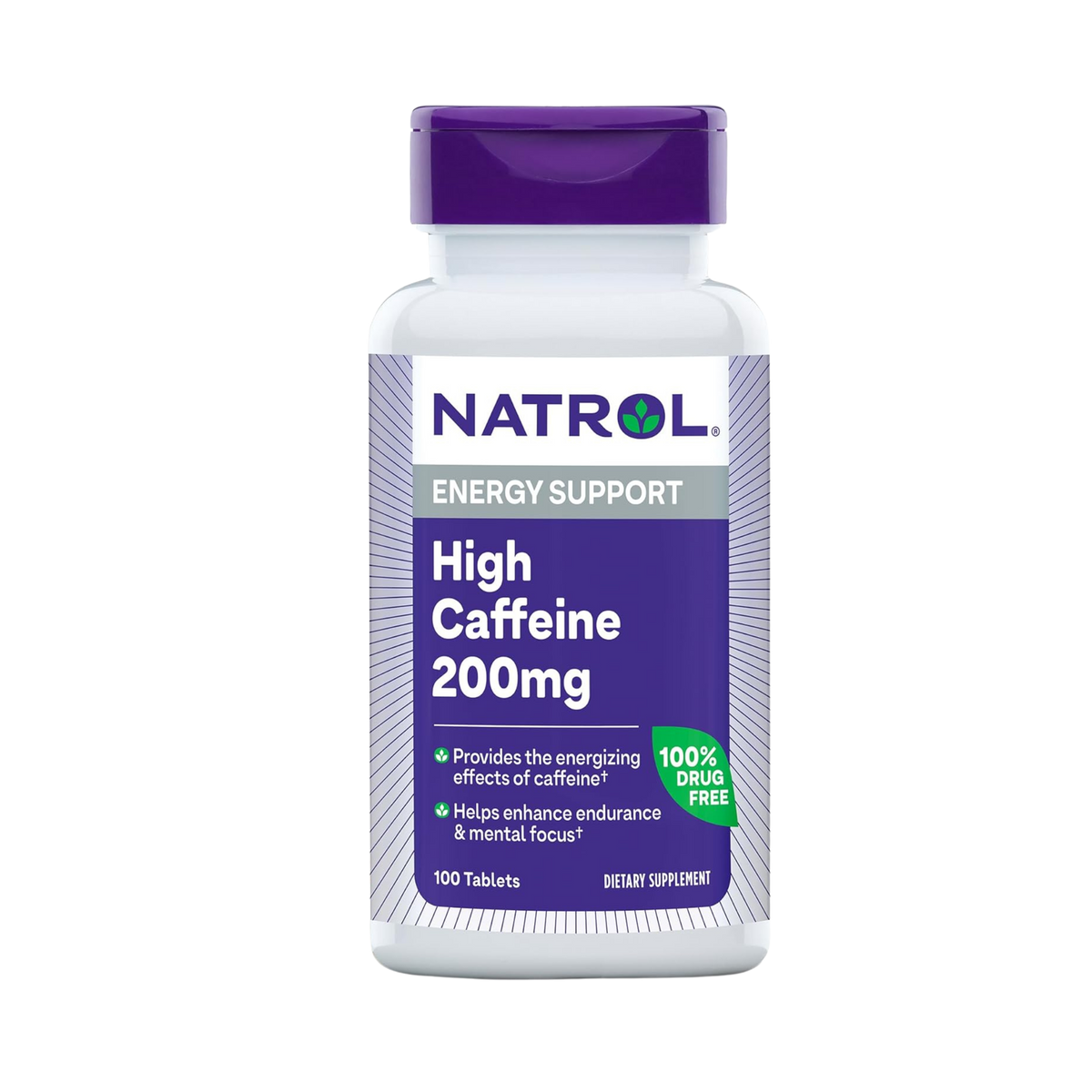 Natrol, High Caffeine, 200 mg, 100 Tablets