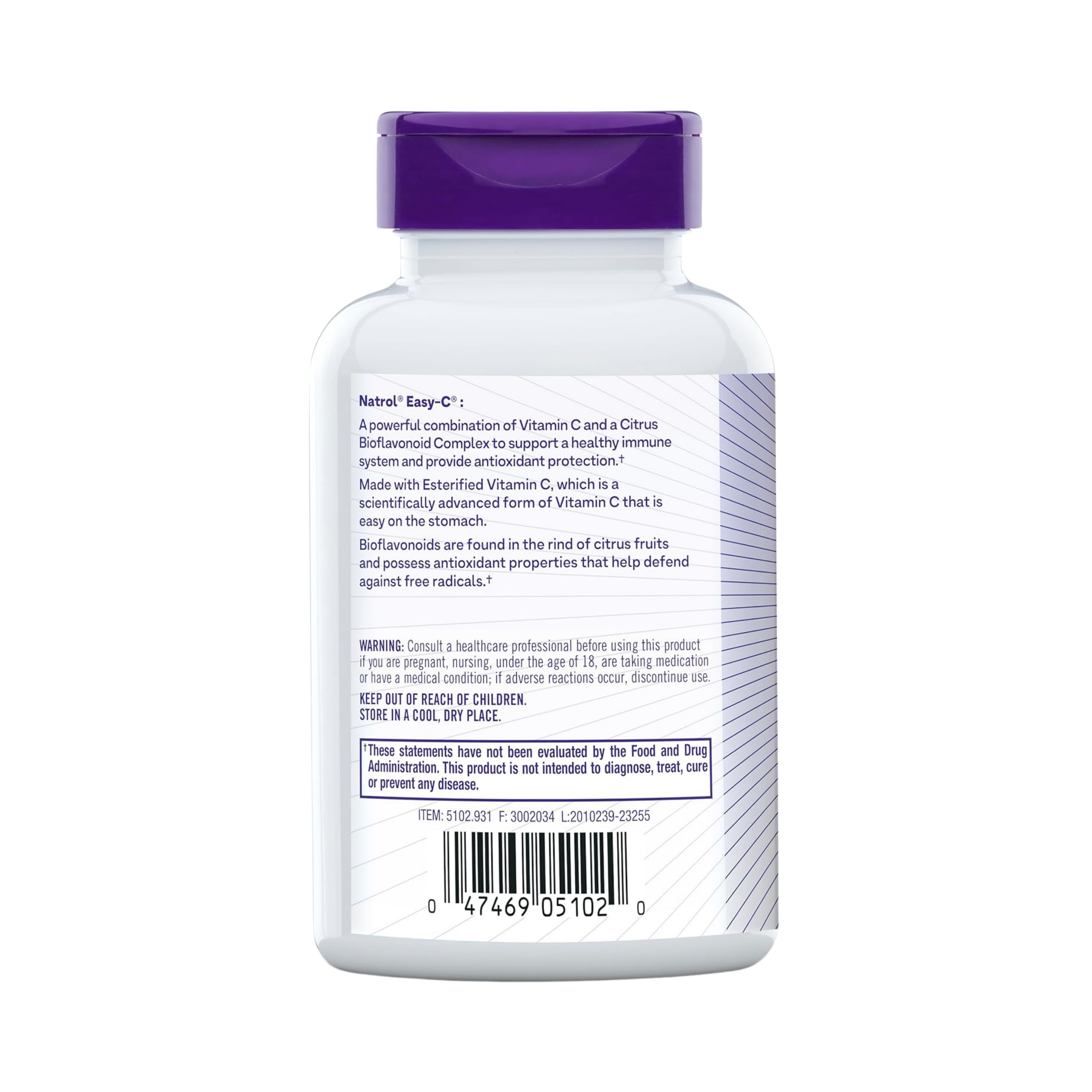 Natrol, Easy-c, 500mg, 120 Capsules
