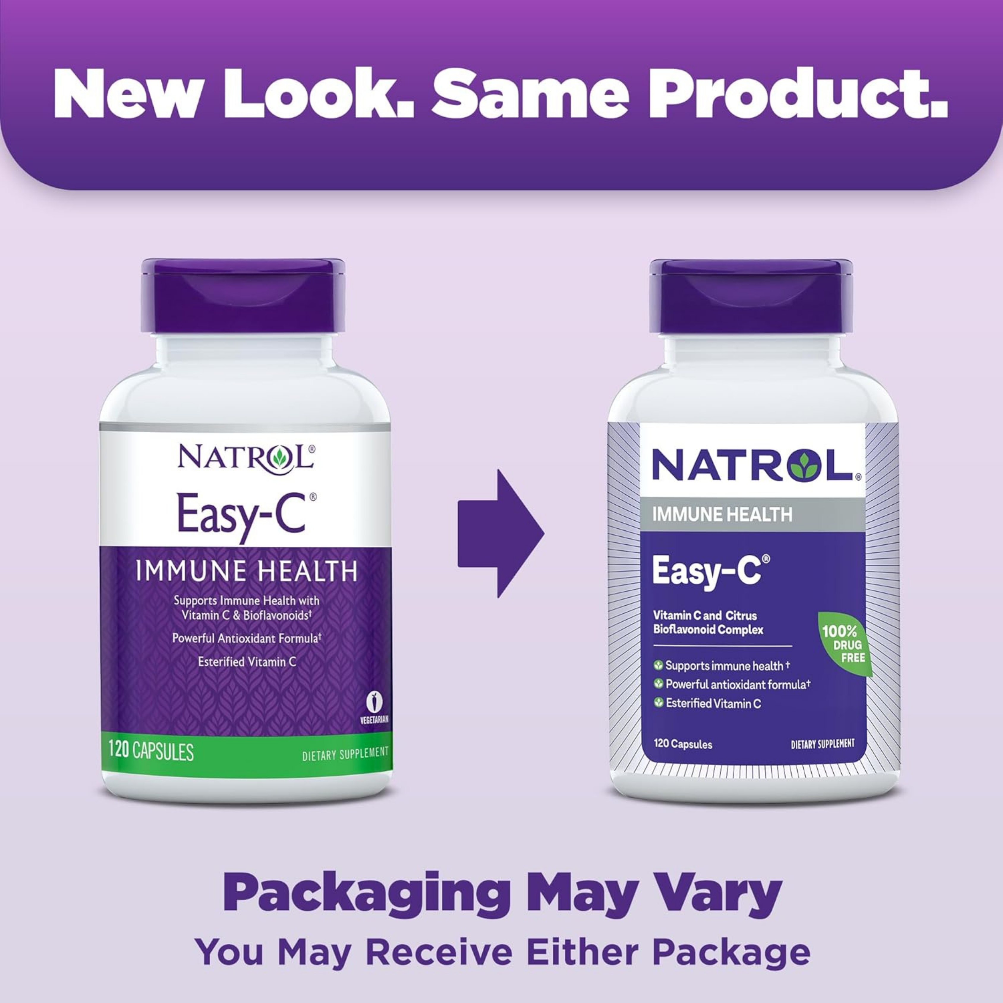Natrol, Easy-c, 500mg, 120 Capsules