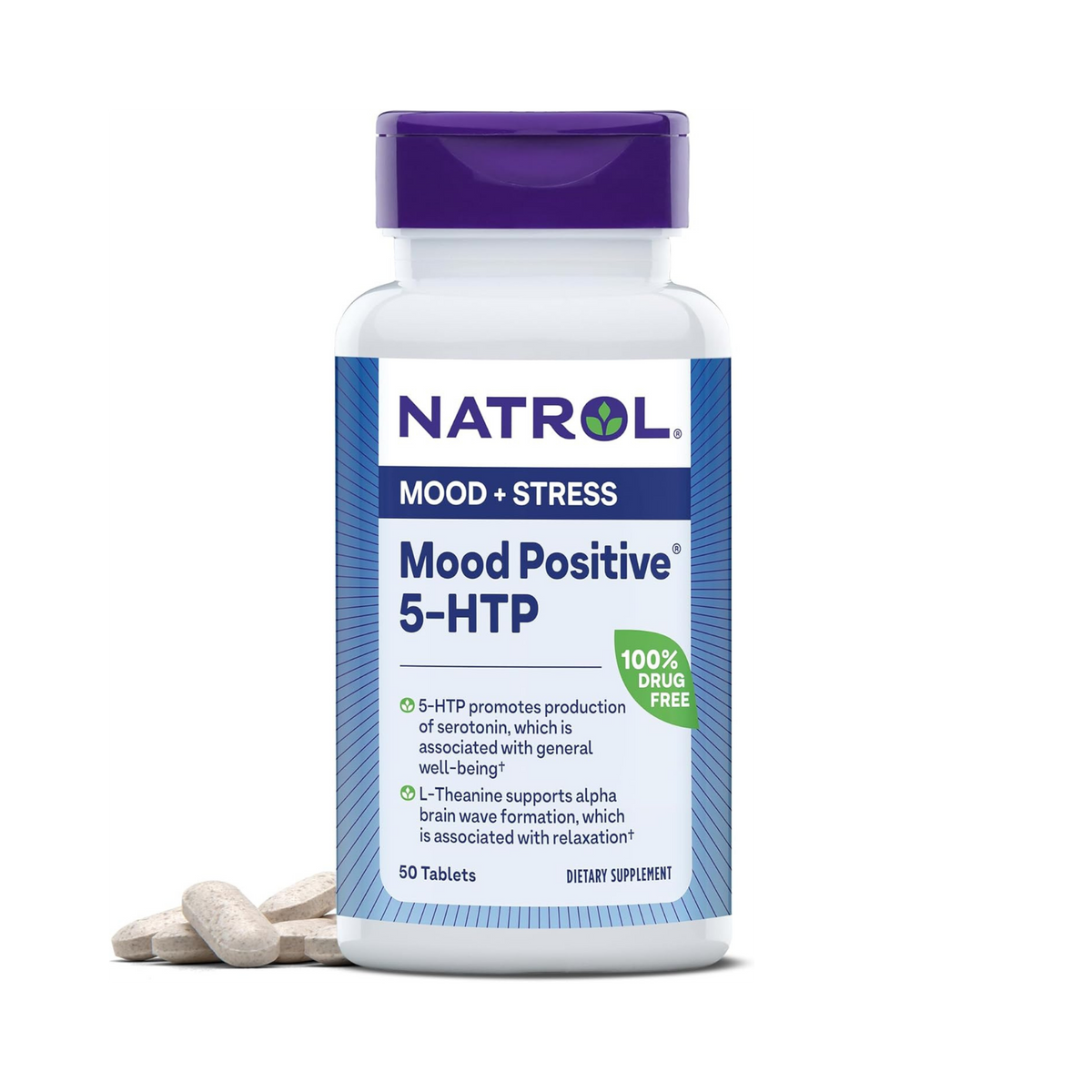 Natrol, Mood Positive 5-HTP, 50 Tablets