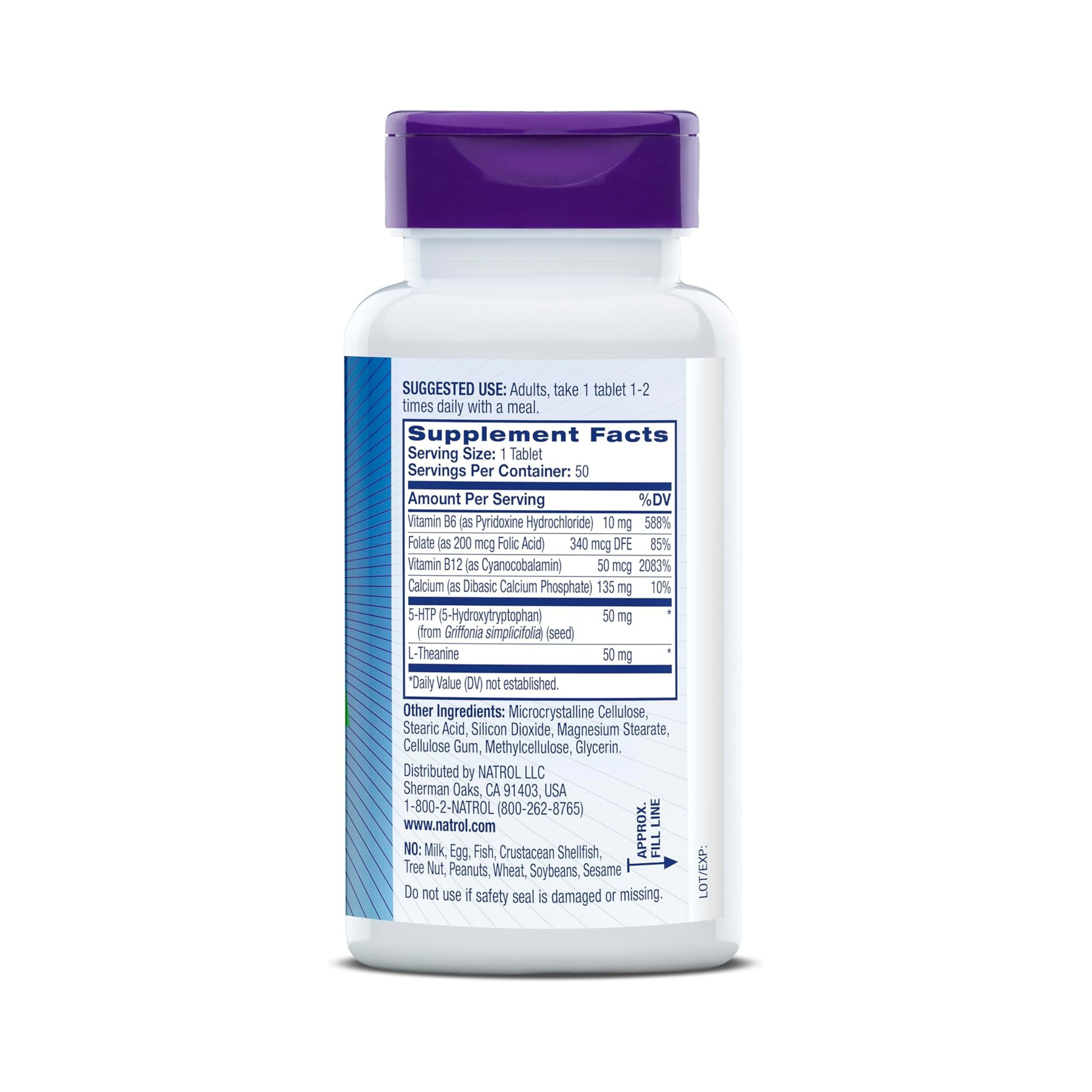 Natrol, Mood Positive 5-HTP, 50 Tablets