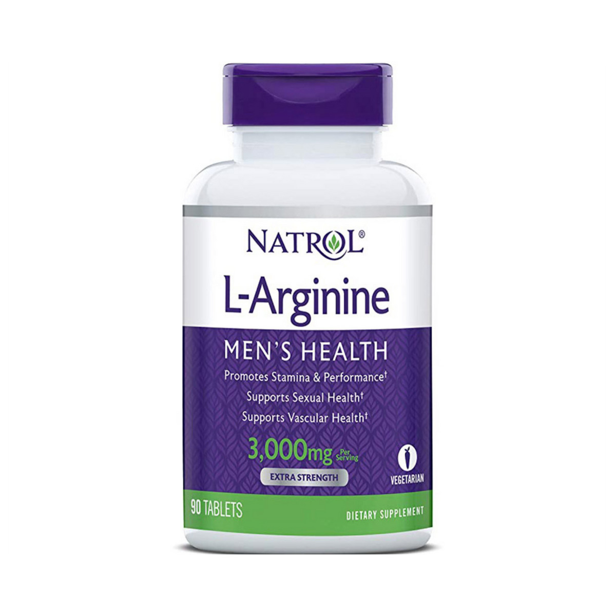 Natrol, L-Arginine, Extra Strength, 3,000 mg, 90 Tablets