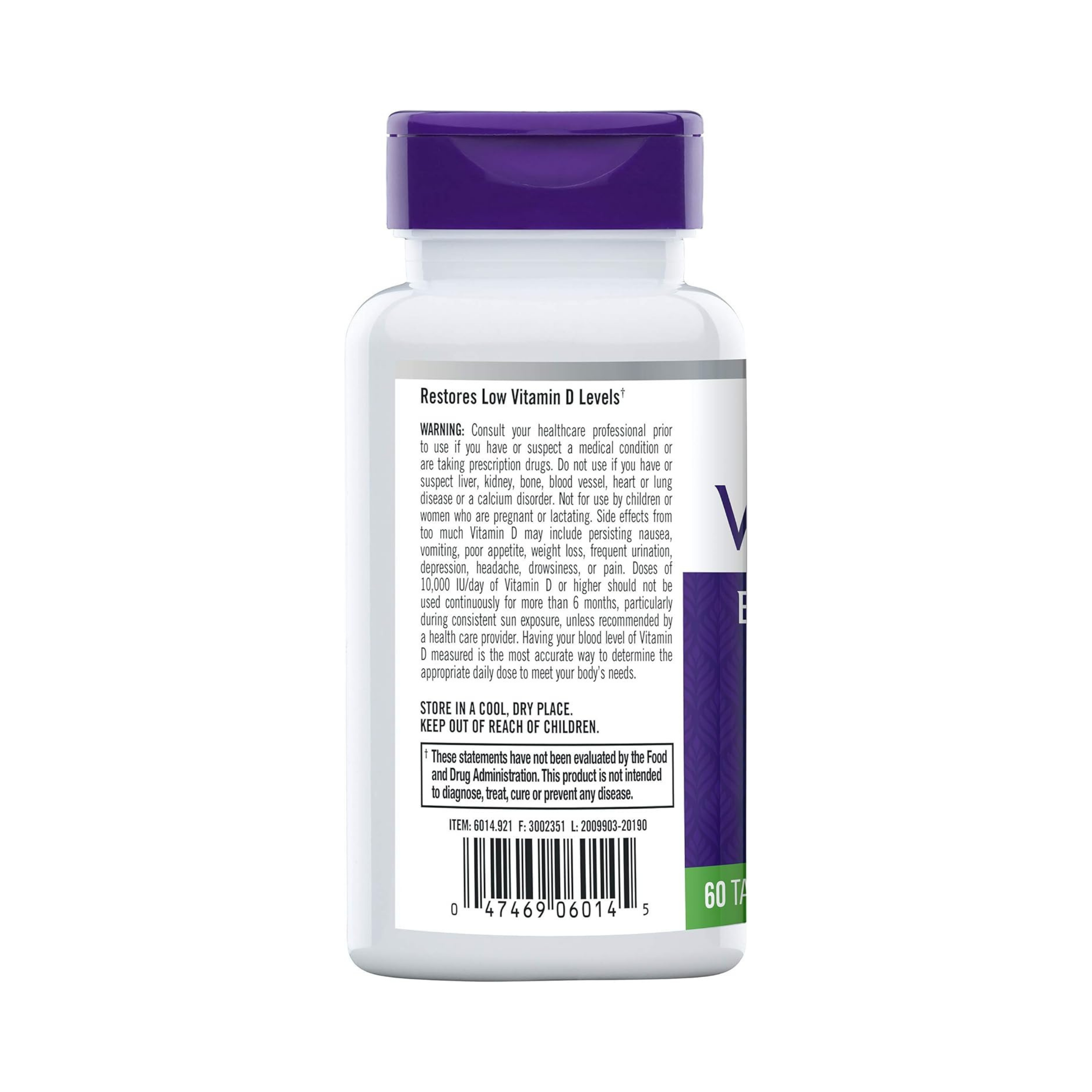 Natrol, Vitamin D3, 10,000 IU Tablets