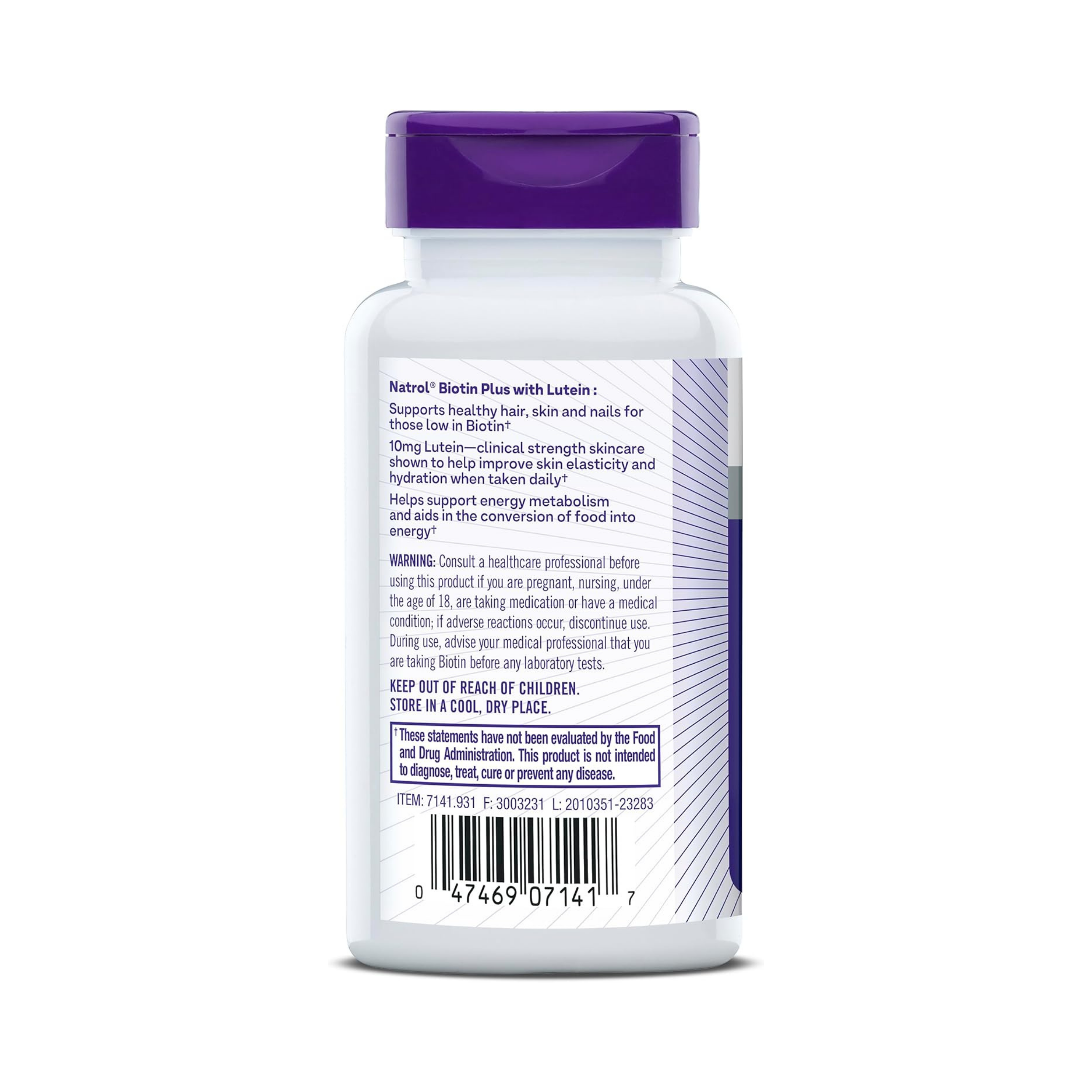 Natrol, Biotin Plus, Extra Strength, 5,000 mcg, 60 Tablets