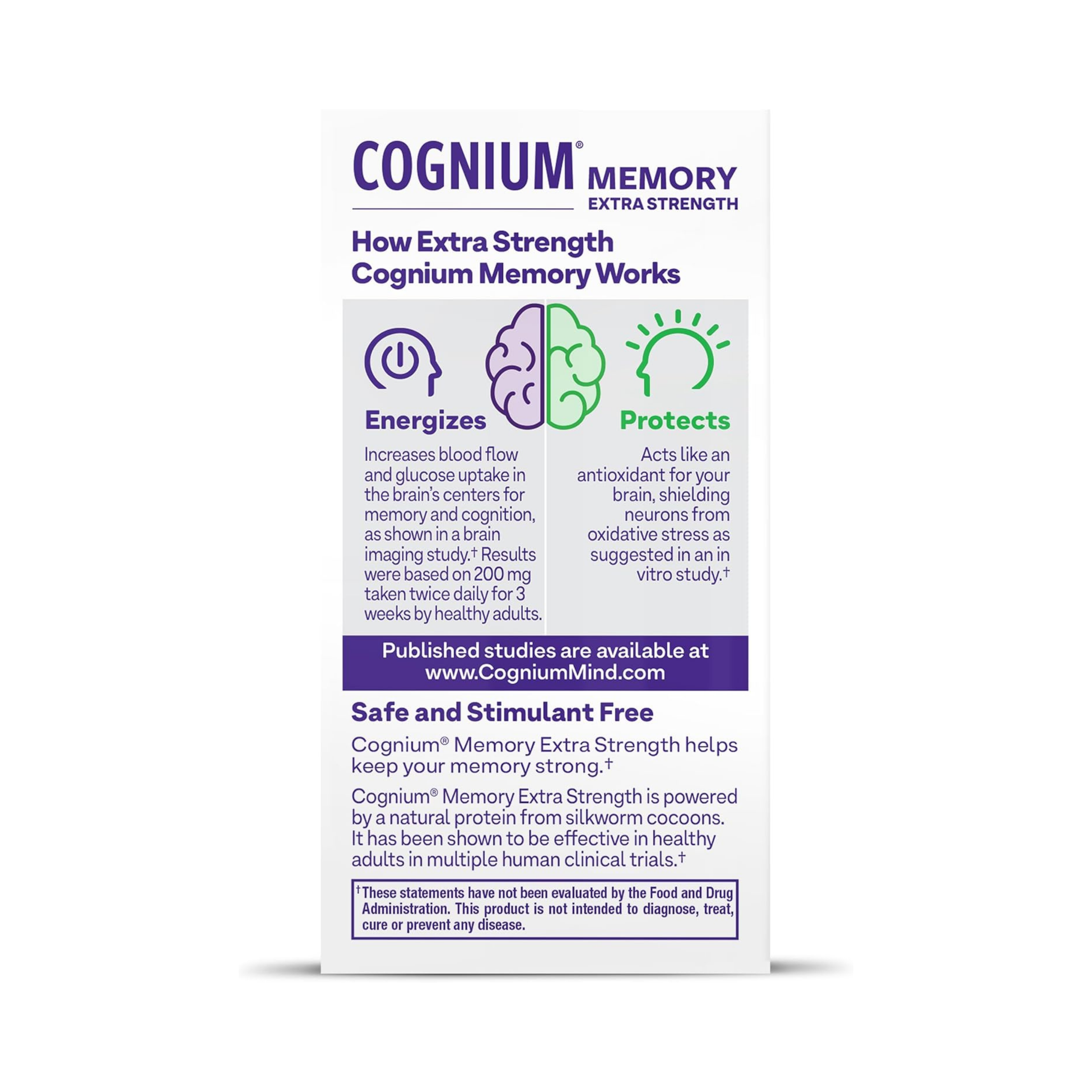 Natrol, Cognium Memory, Extra Strength, 400 mg, 60 Tablets
