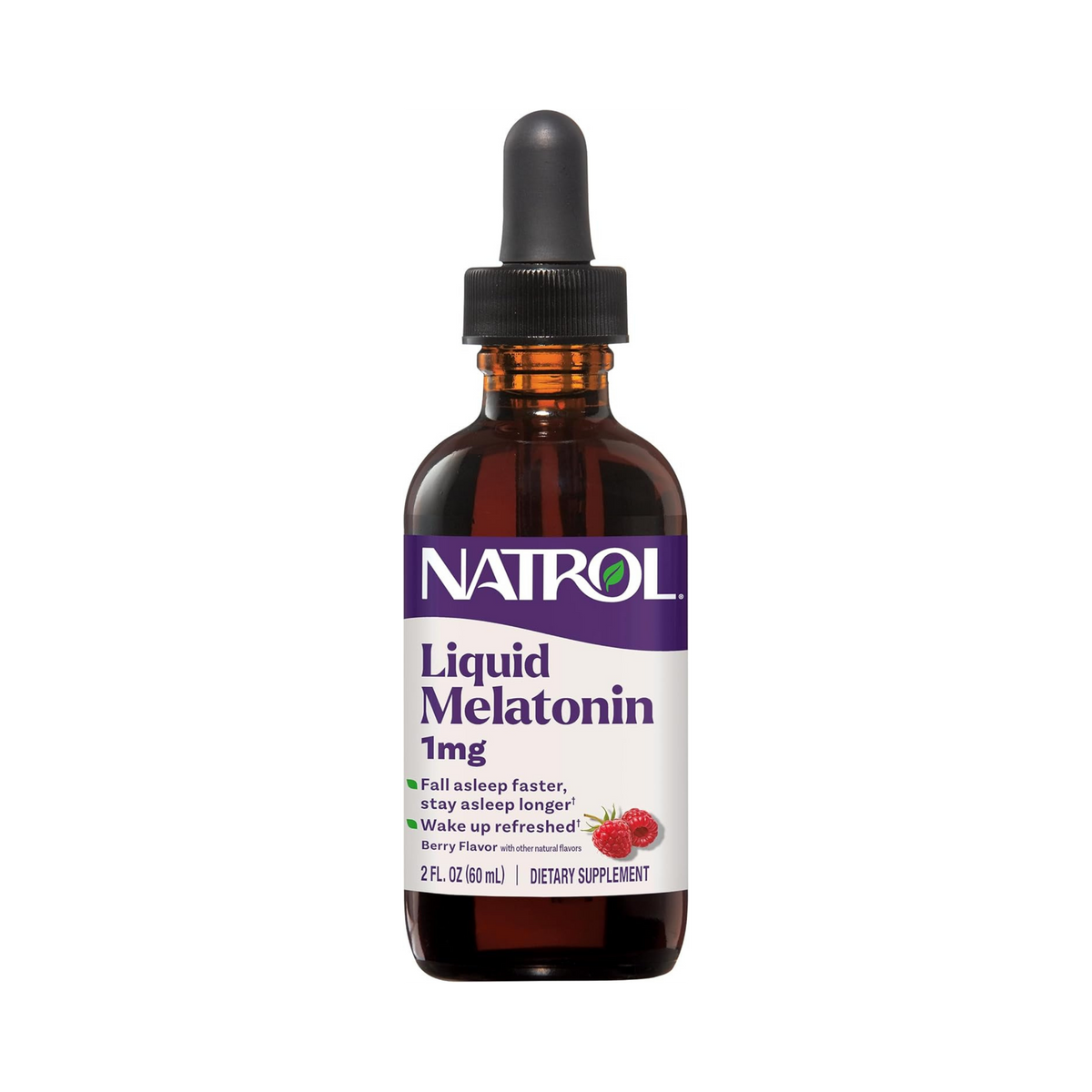 Natrol, Liquid Melatonin, 1 mg,  2 FL OZ