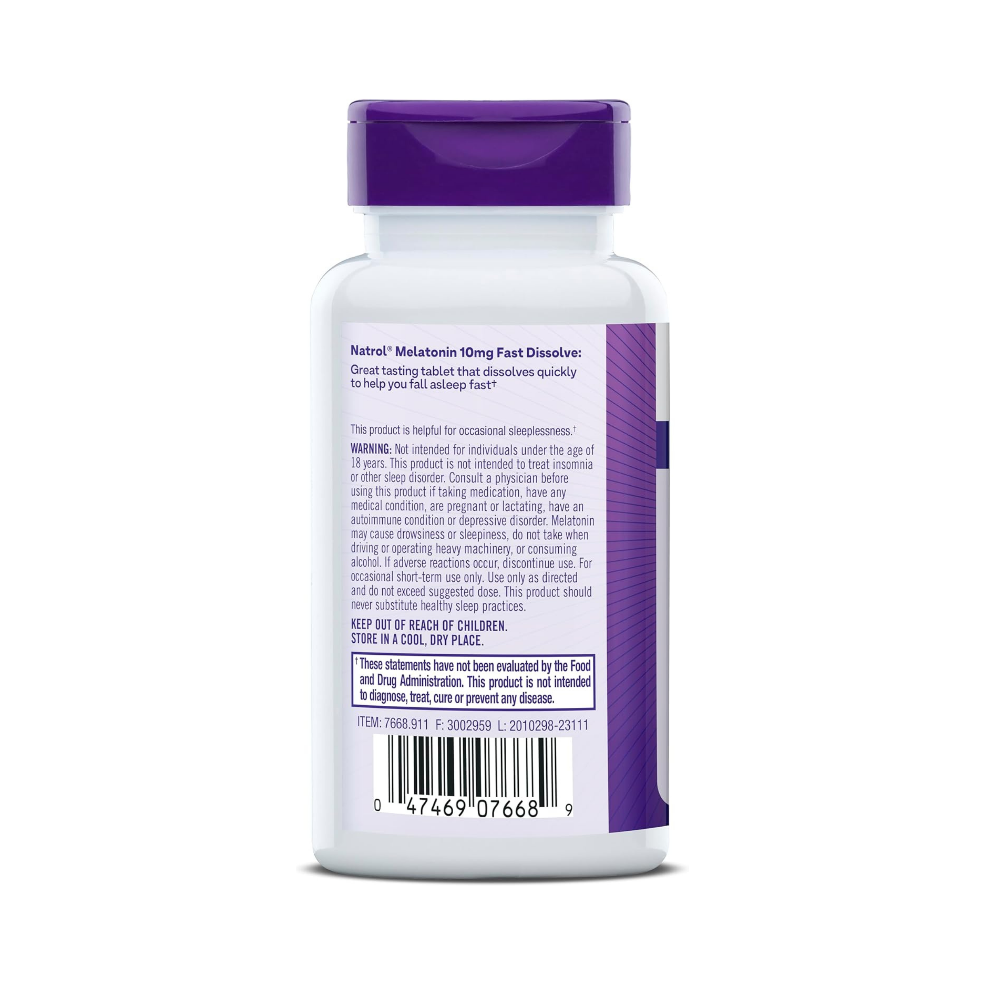 Natrol, Melatonin, Citrus, 10 mg, 60 Table