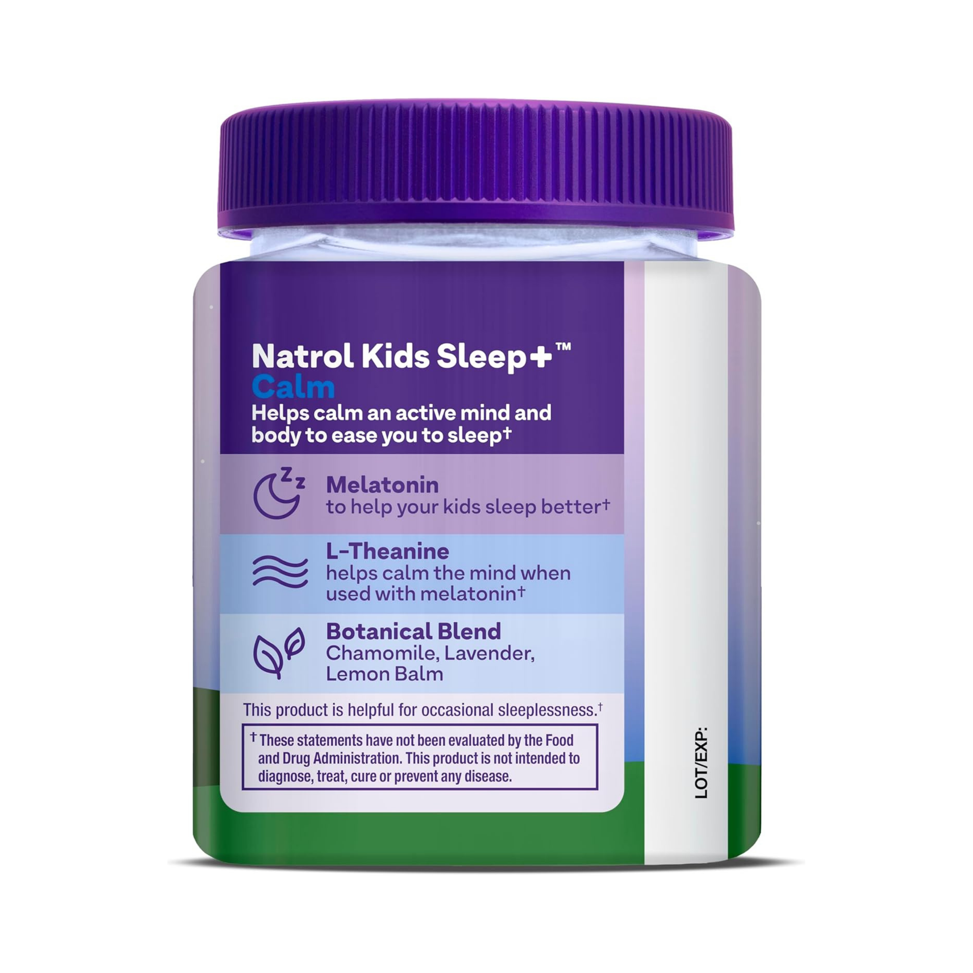 Natrol, Kids Sleep+ Calm Sleep, Gummies for Kids, 60 Gummies
