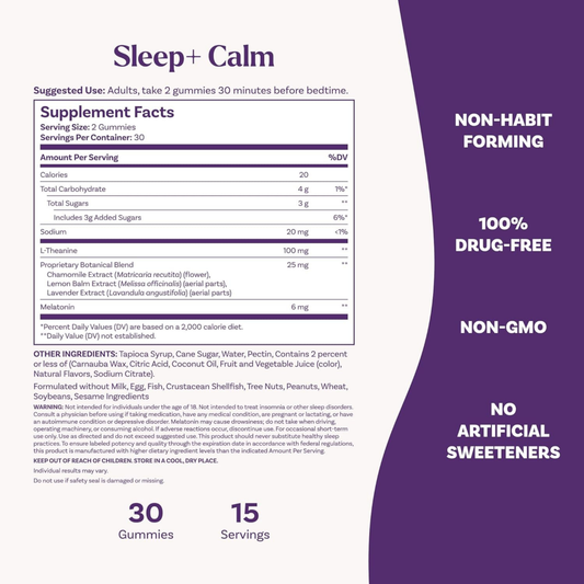 Natrol, Sleep+ Calm Melatonin, 60 Gummies