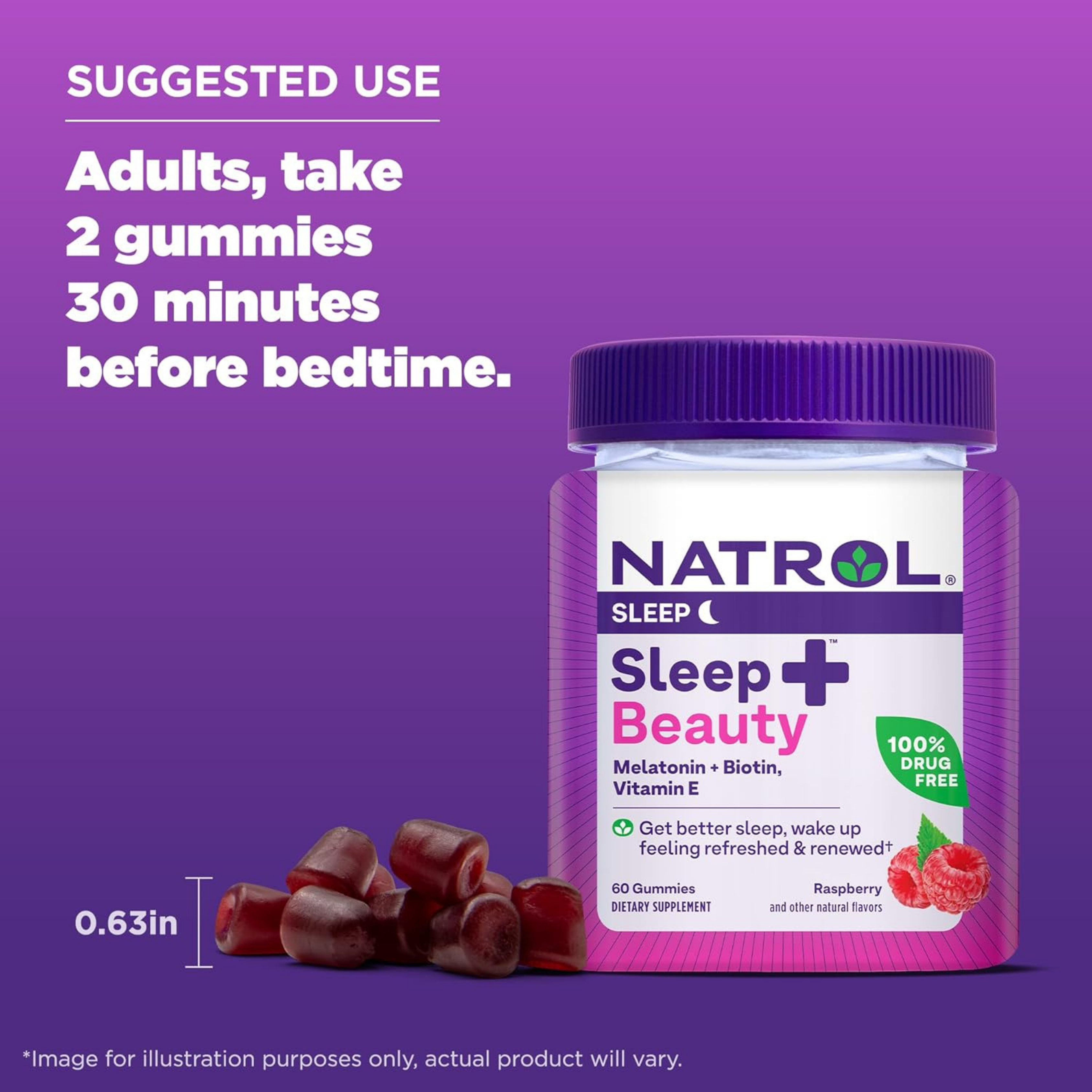 Natrol, Sleep+ Beauty,  60 Gummies