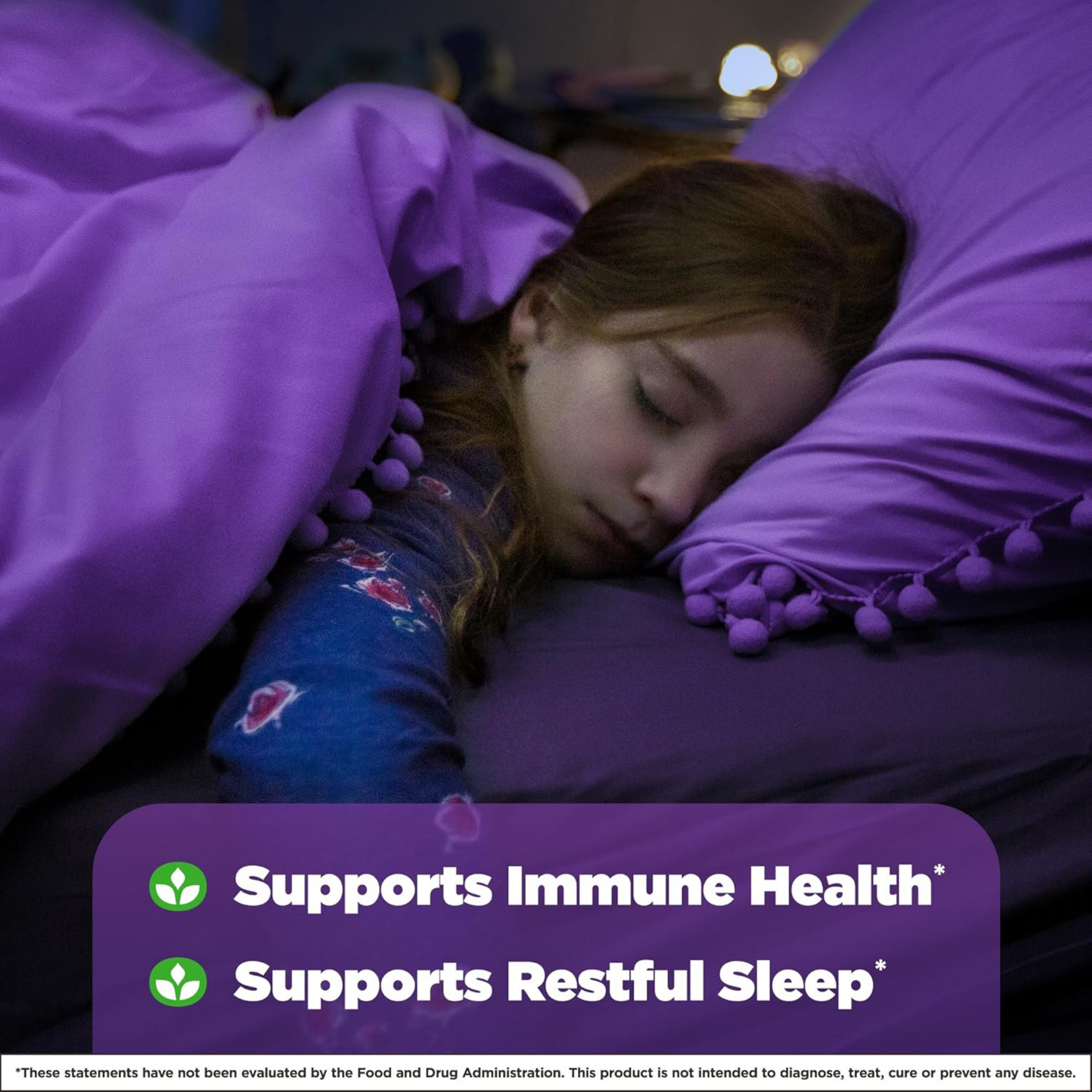 Natrol, Kids, Sleep + Immune Health, Berry, 50 Gummies
