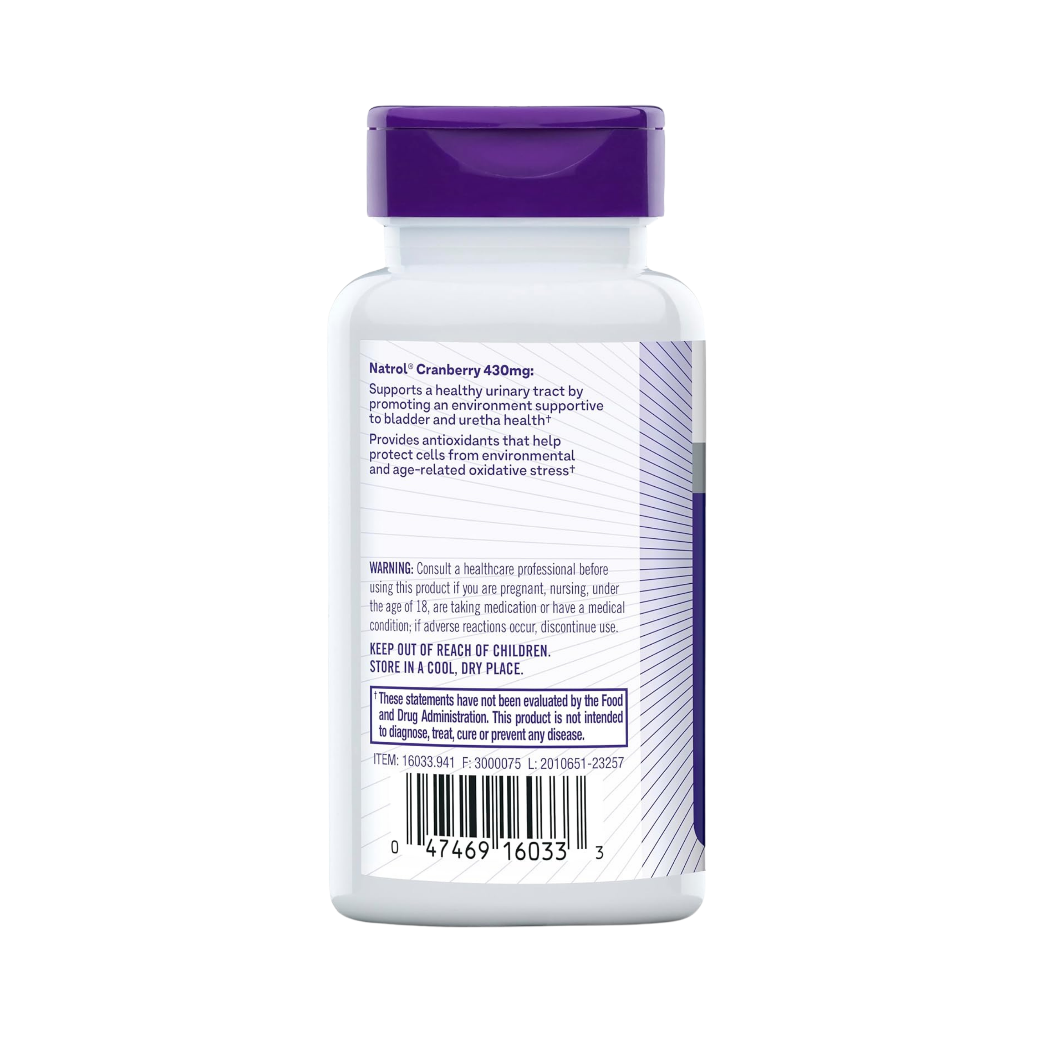 Natrol,  Cranberry Capsules, 800mg, 30 Capsules