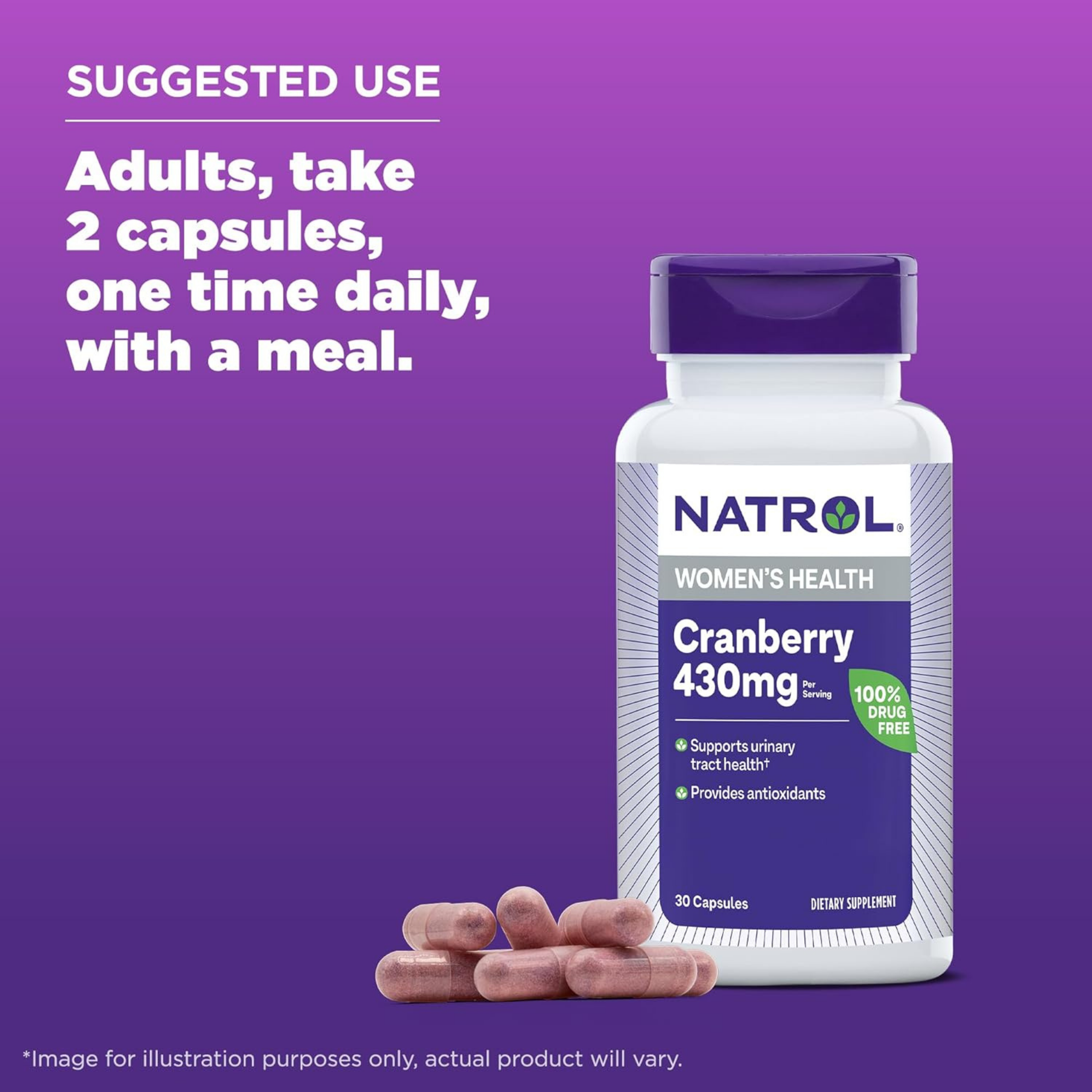 Natrol,  Cranberry Capsules, 800mg, 30 Capsules