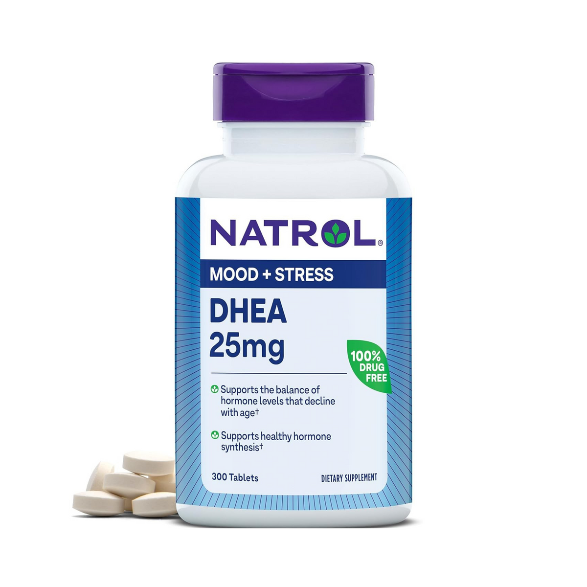 Natrol, DHEA, 25 mg, 300 Tablets