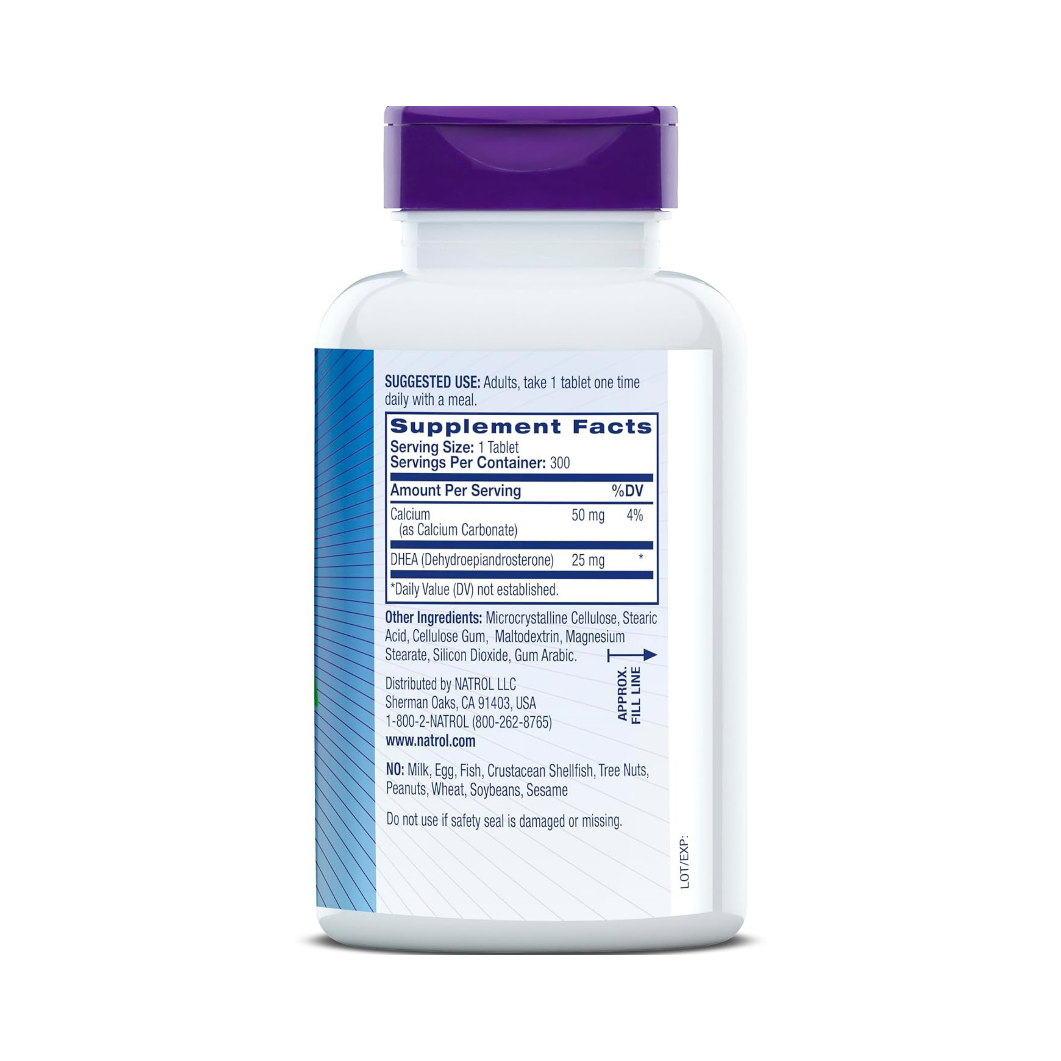 Natrol, DHEA, 25 mg, 300 Tablets