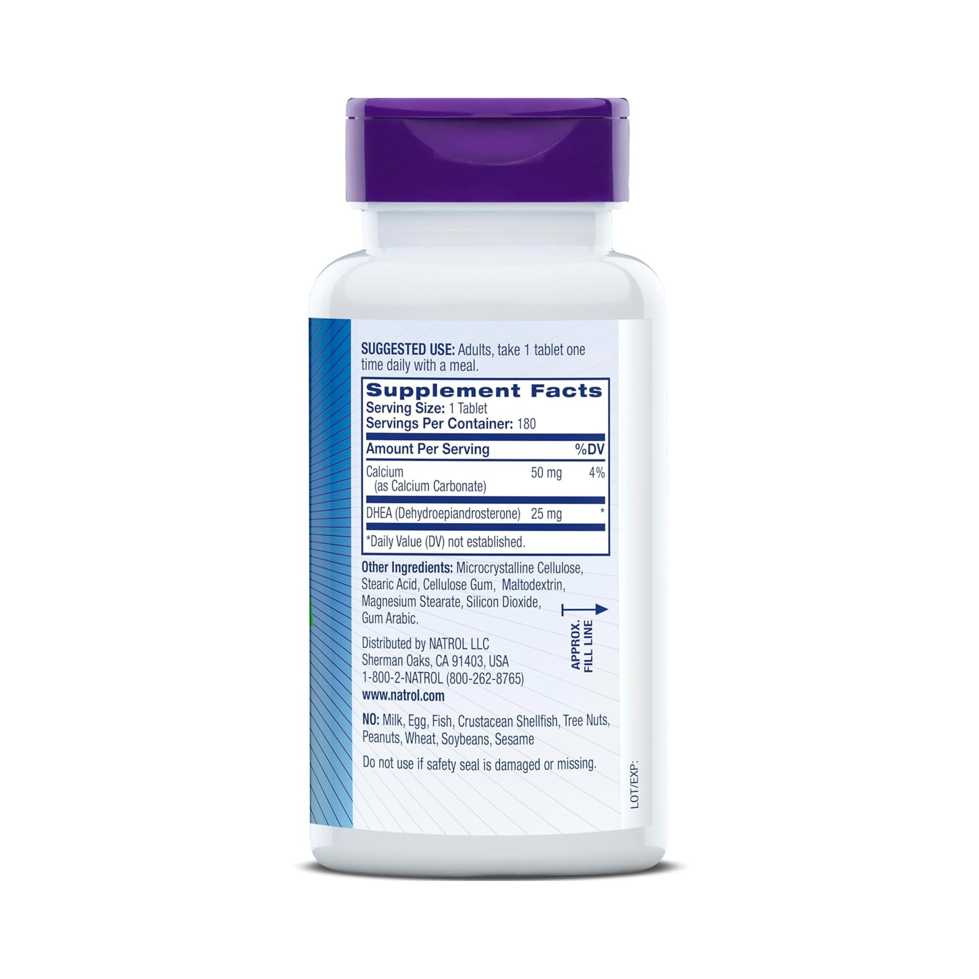 Natrol, DHEA, 25 mg, 180 Tablets