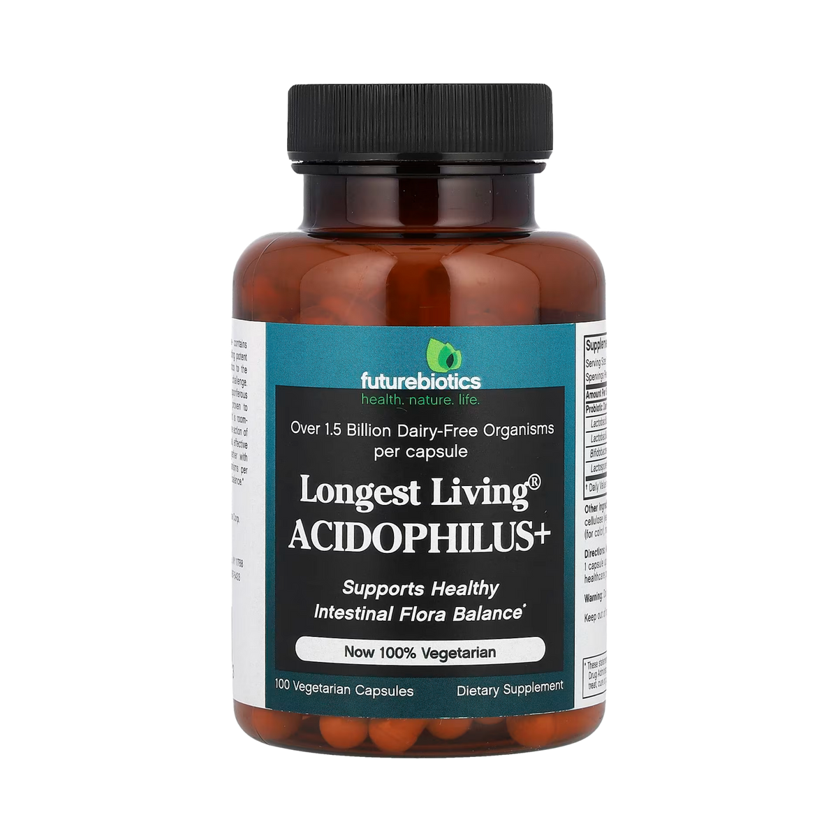 Futurebiotics, Longest Living Acidophilus+, 100 Vegetarian Capsules