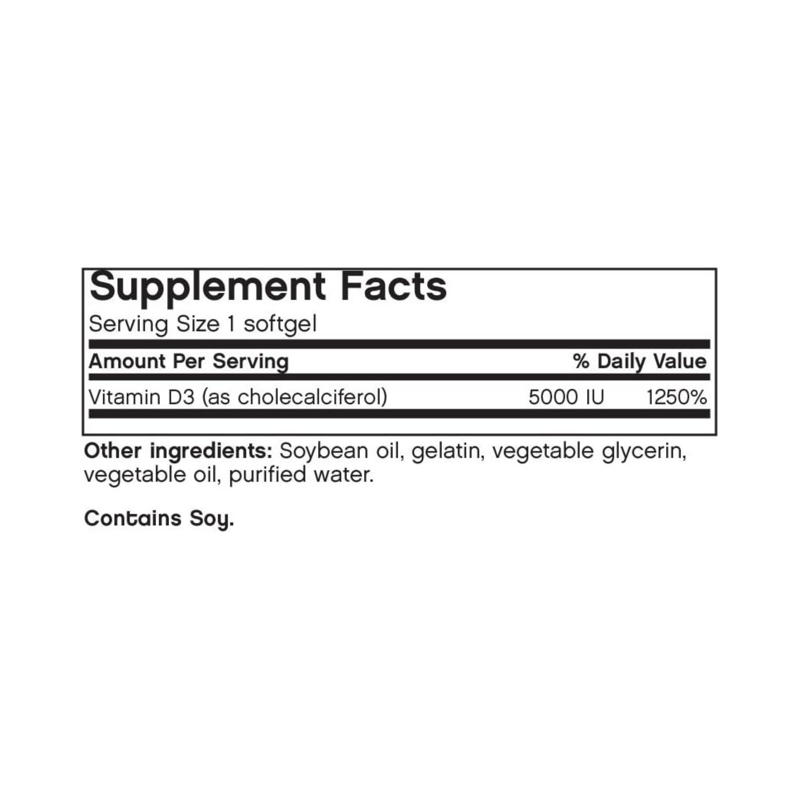 Futurebiotics, Vitamin D3 5000 IU, 90 Softgels