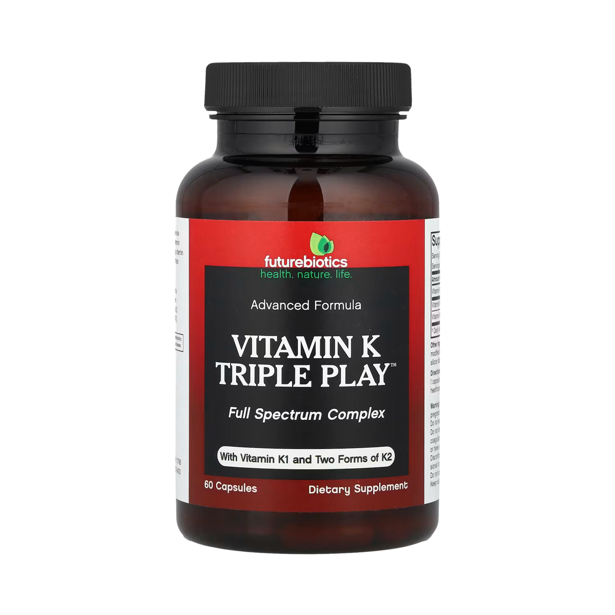 Futurebiotics, Vitamin K Triple Play, 60 Capsules