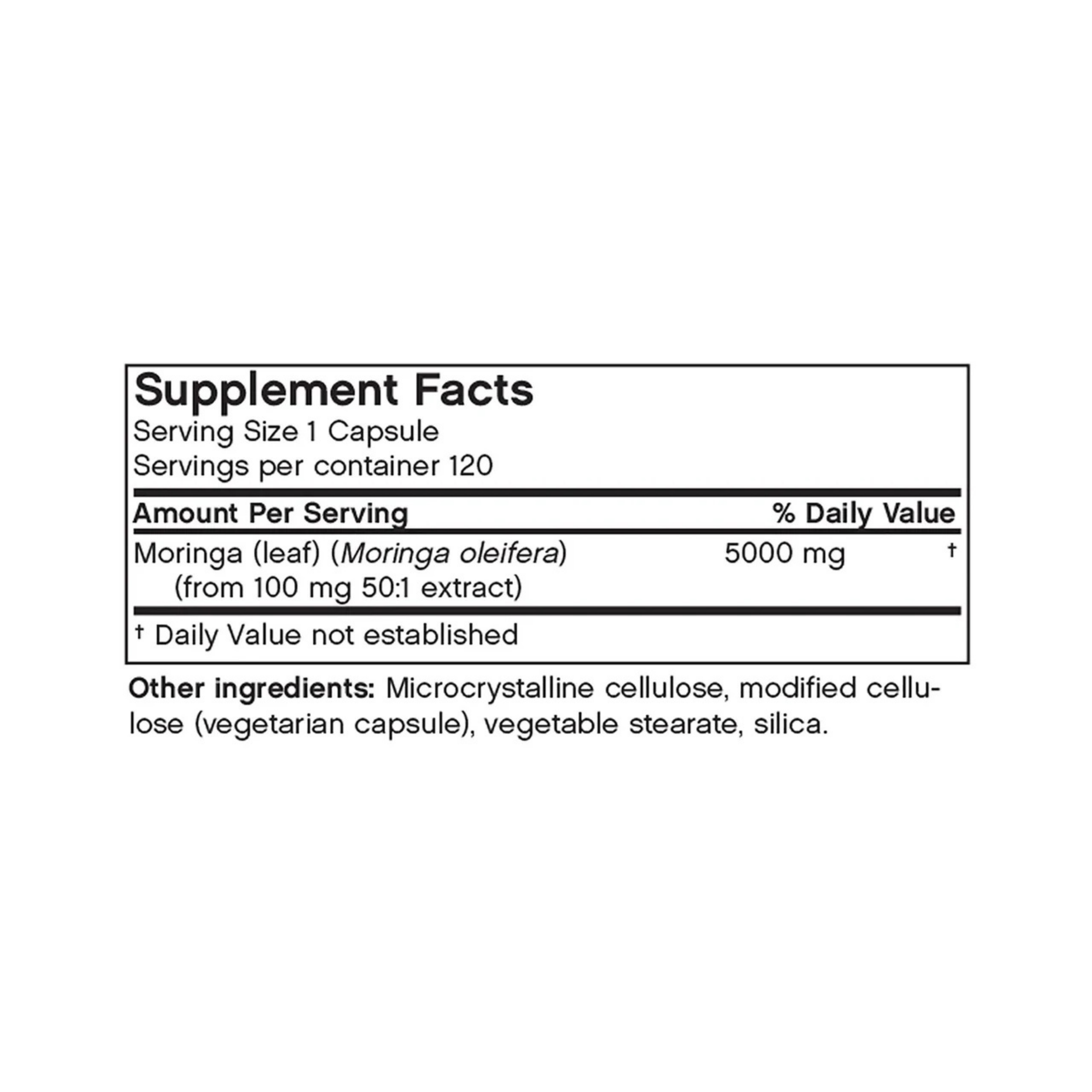 Futurebiotics, Moringa 5000 Mg, 120  Veg Capsules
