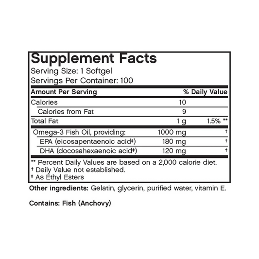 Futurebiotics, Omega 3 Fish Oil, 100 Softgels