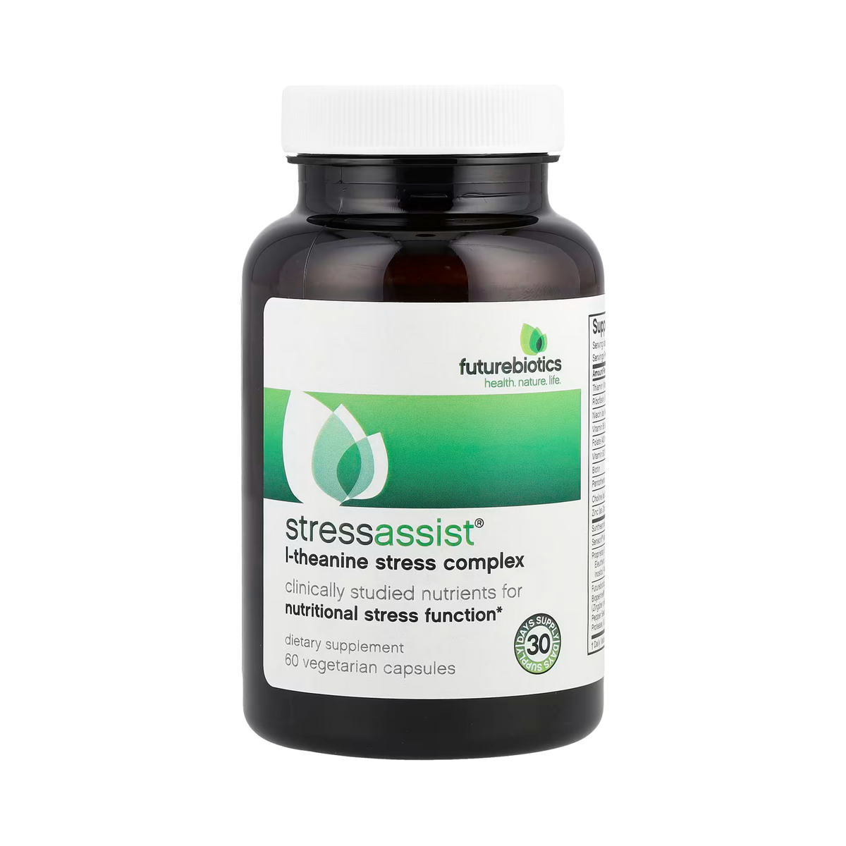 Futurebiotics, Stressassist, L-Theanine Stress Complex, 60 Vegetarian Capsules
