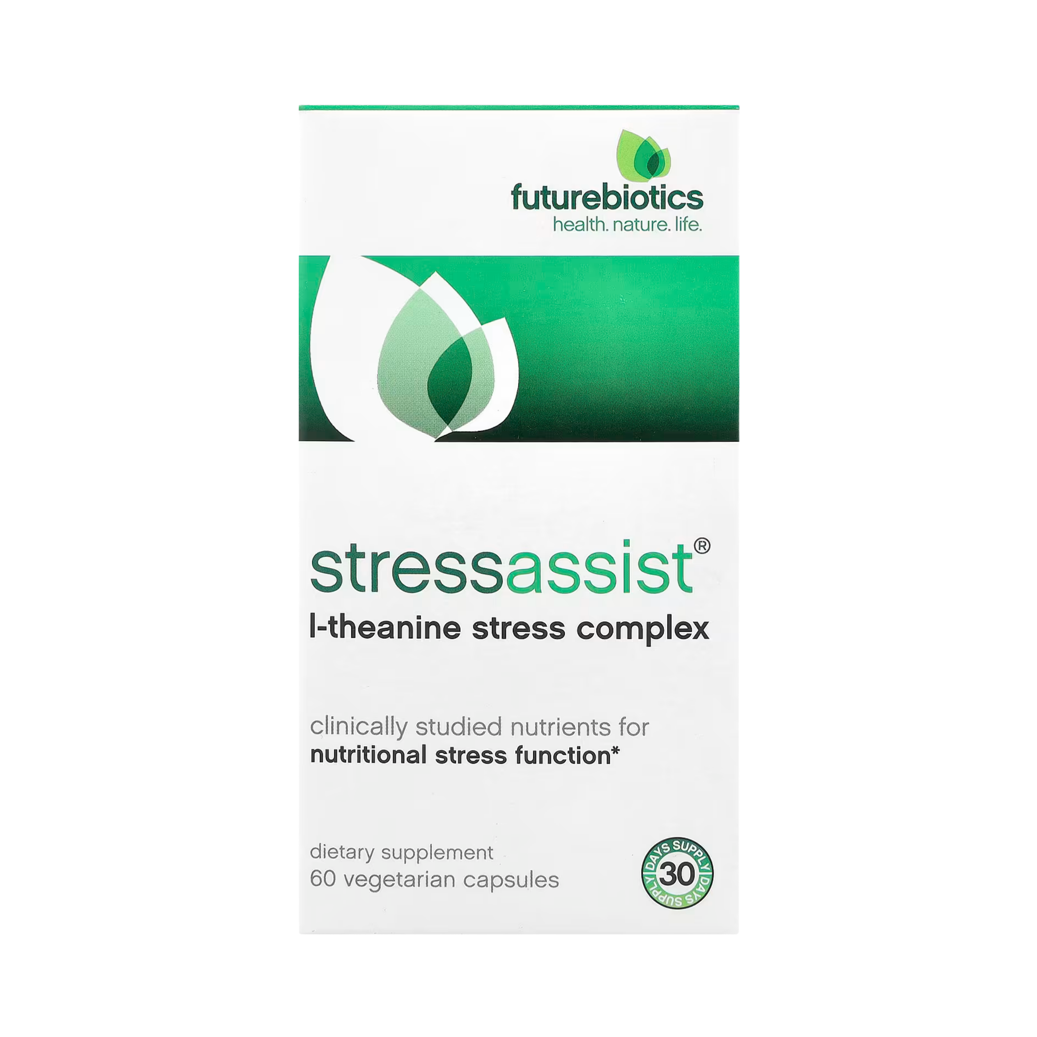 Futurebiotics, Stressassist, L-Theanine Stress Complex, 60 Vegetarian Capsules